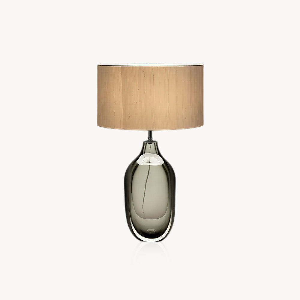 Lámpara de mesa de cristal esmaltado