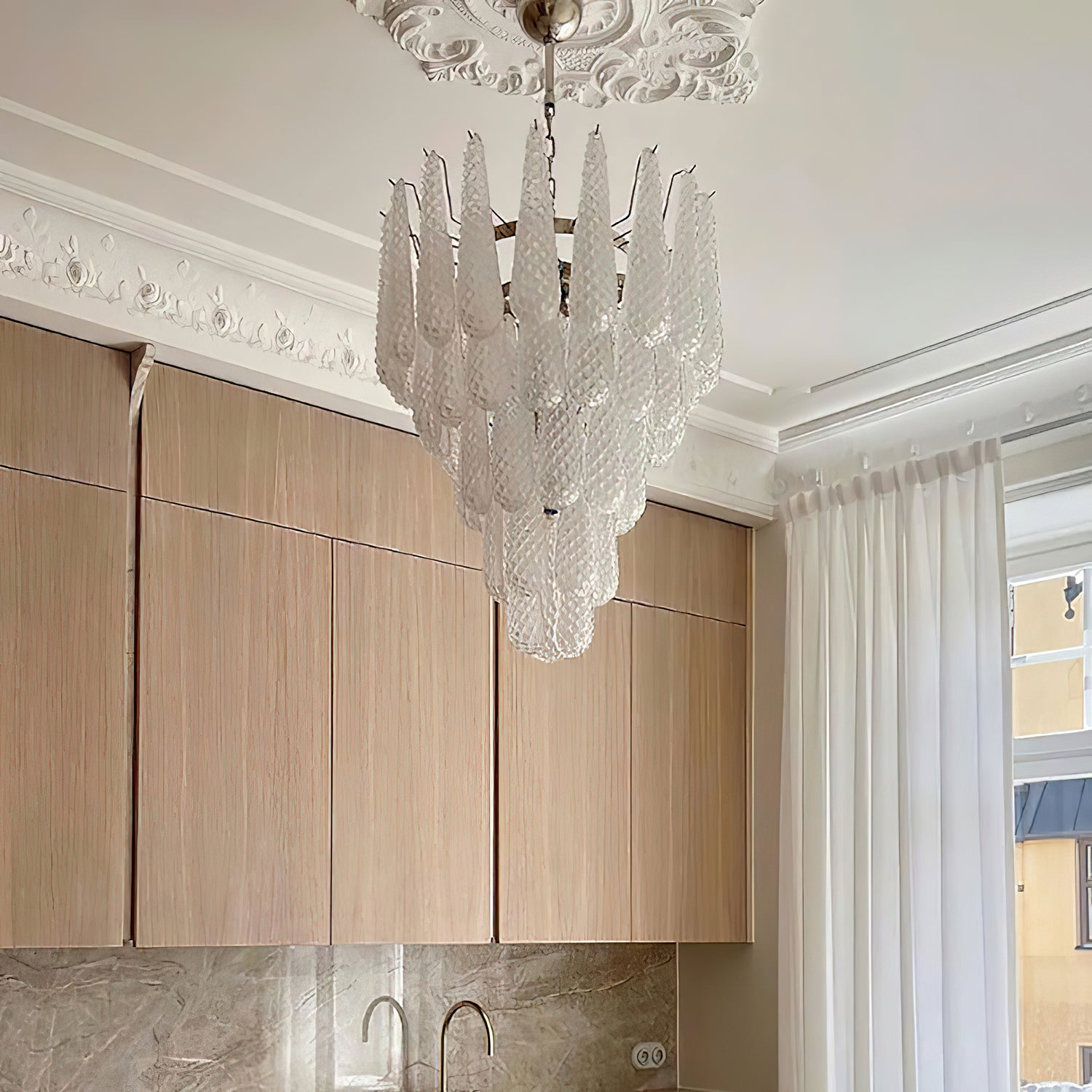 Graniglia Glass Chandelier