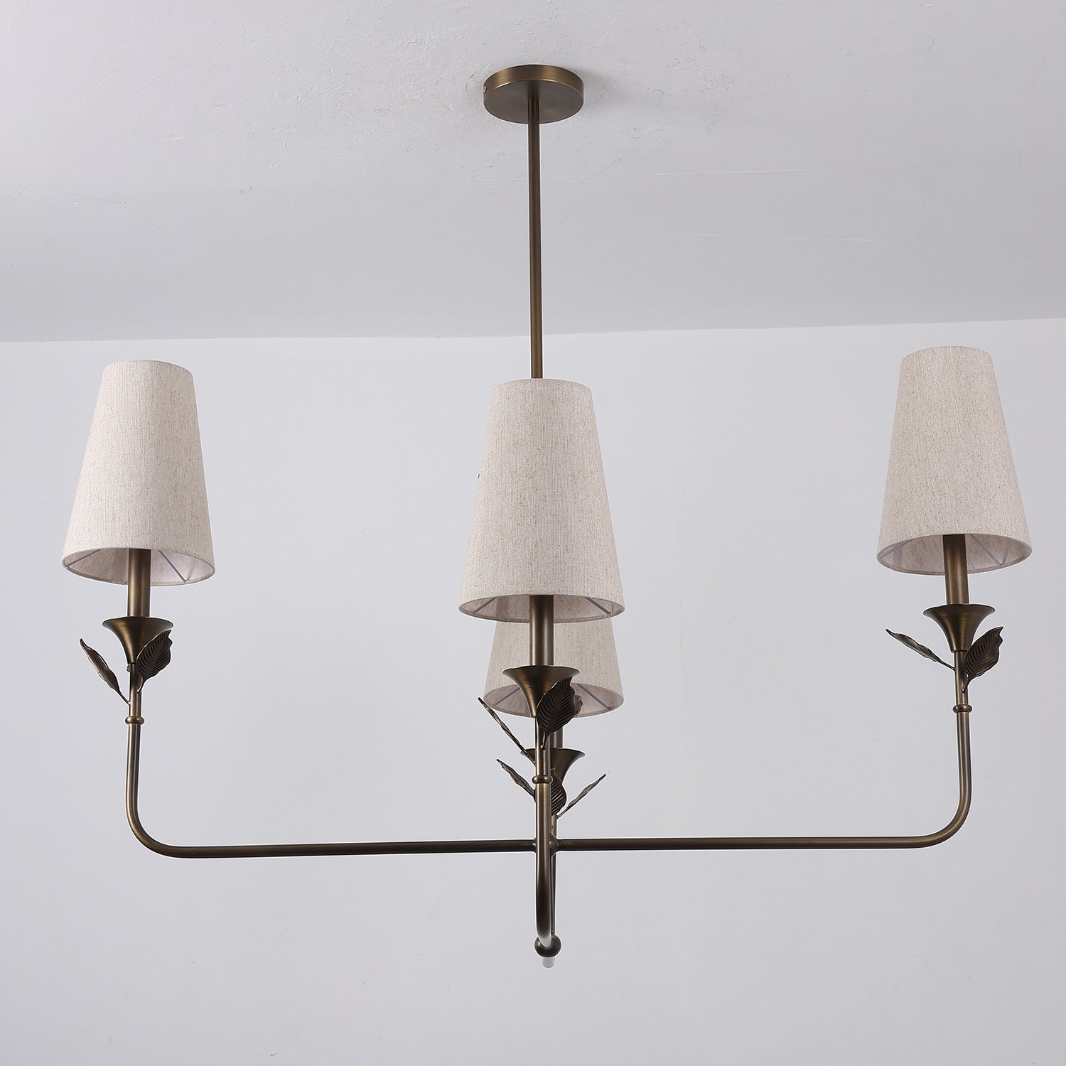 Hazel Leaf Fabric Chandelier