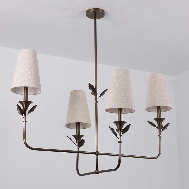 Hazel Leaf Fabric Chandelier