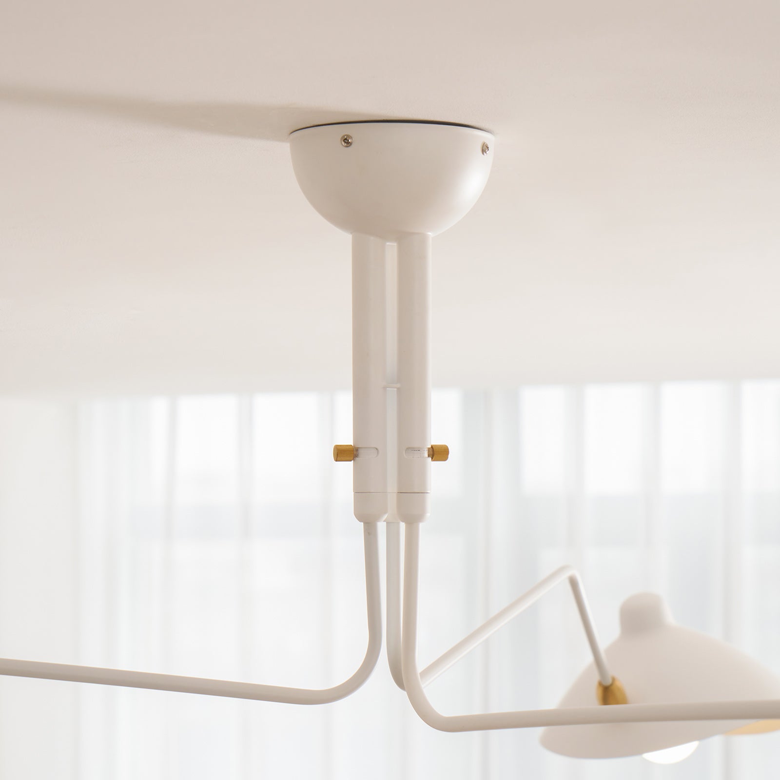 Horizontal Serge Mouille Ceiling Lamp A