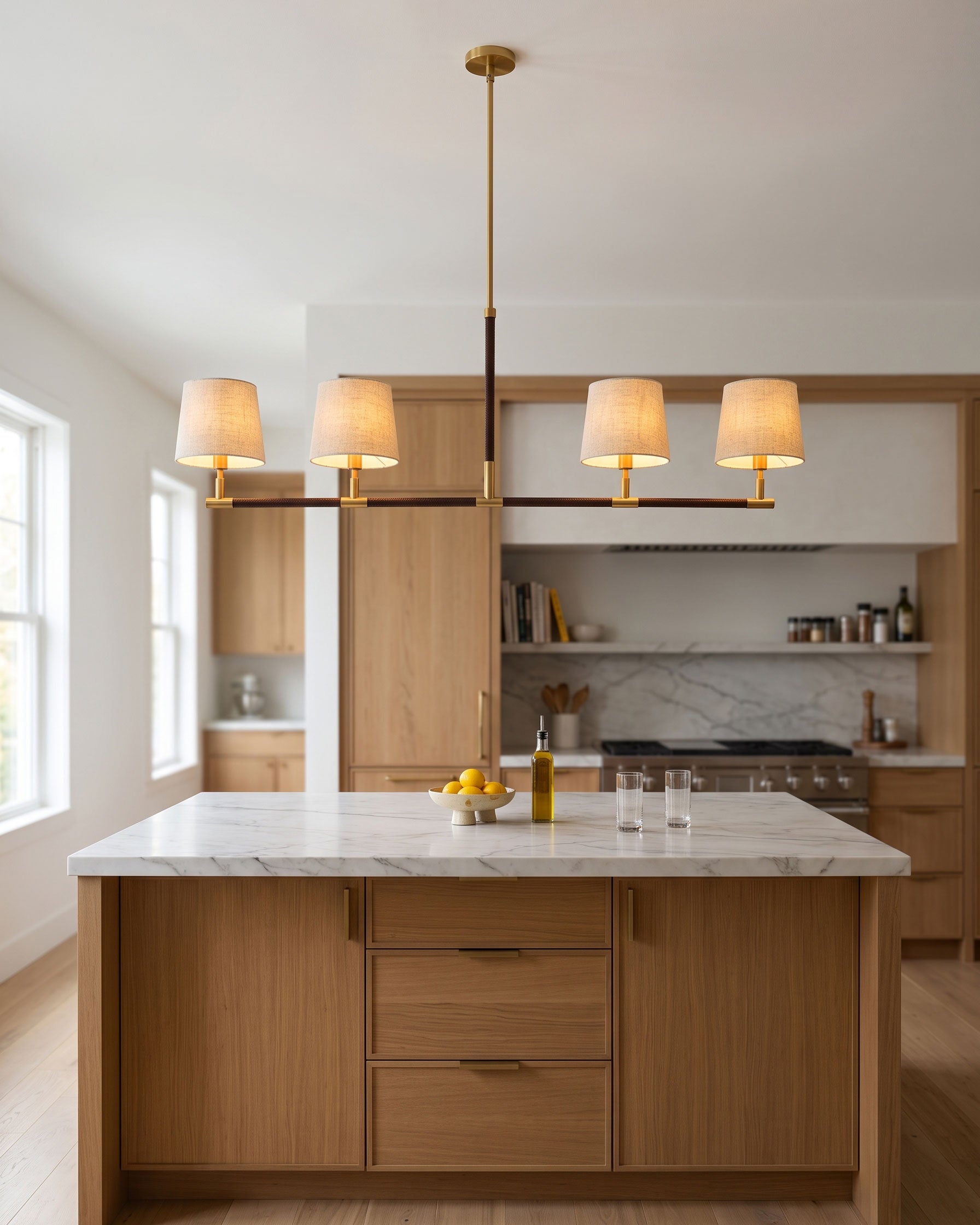 Huxley Linear Fabric Chandelier