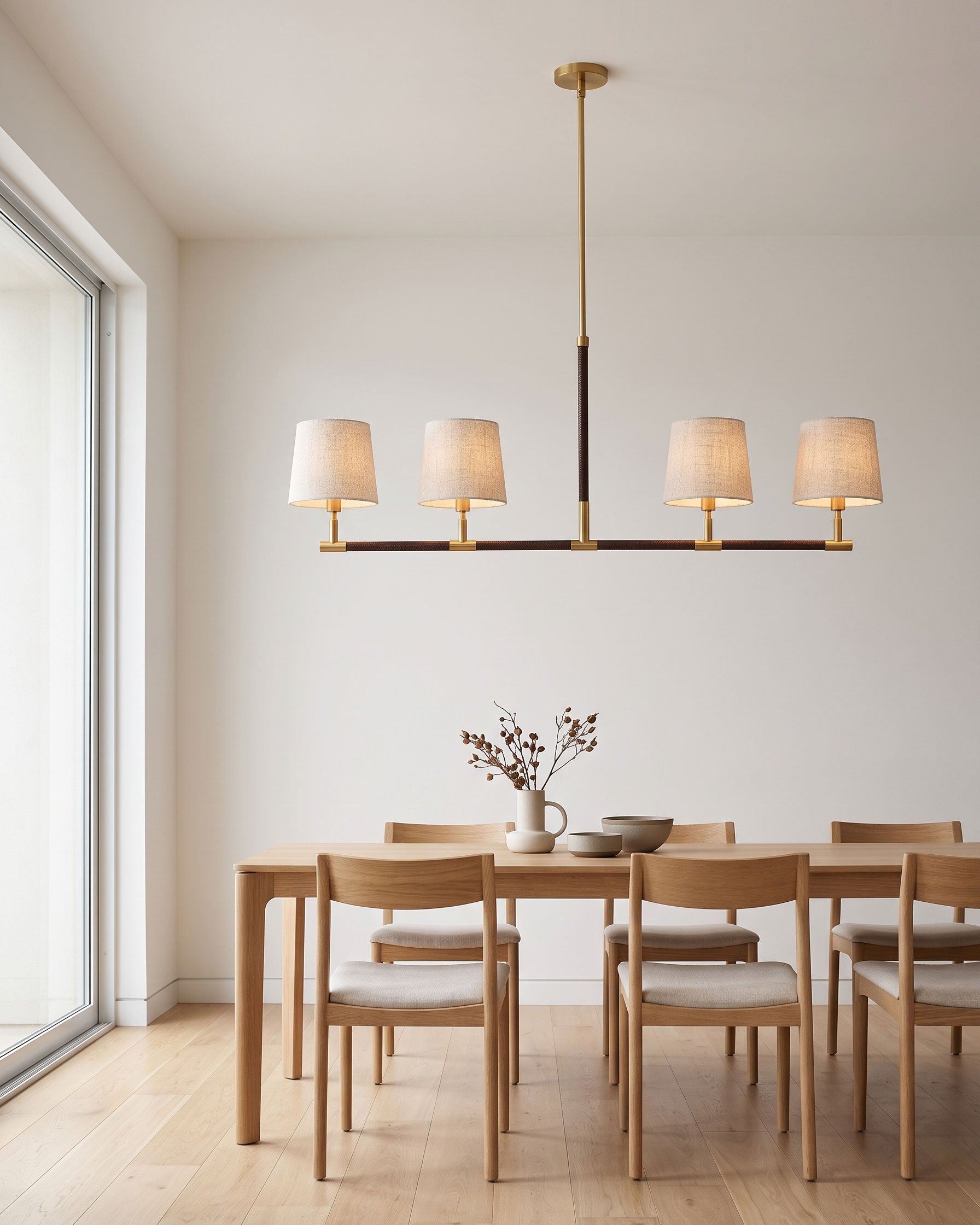 Huxley Linear Fabric Chandelier