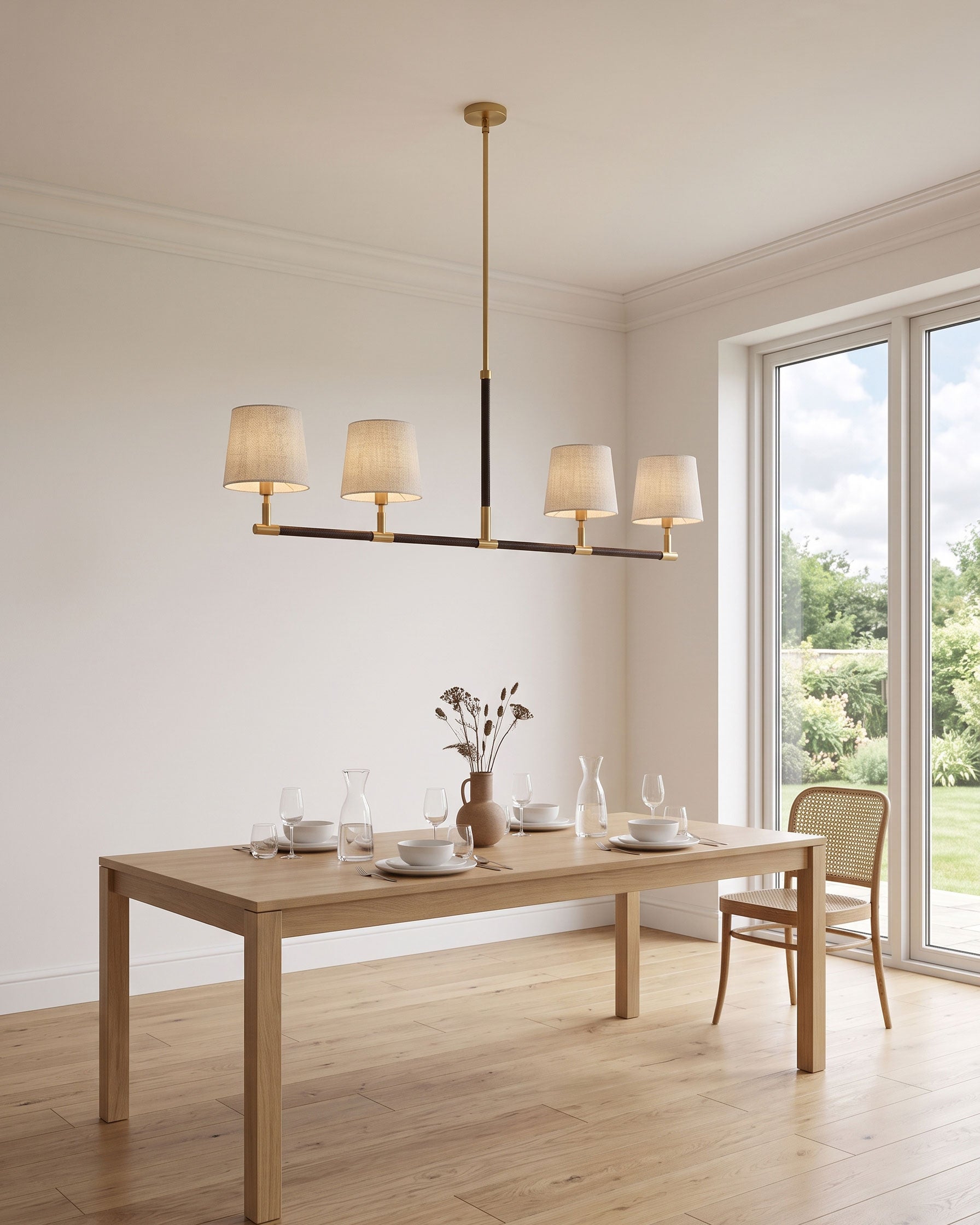 Huxley Linear Fabric Chandelier