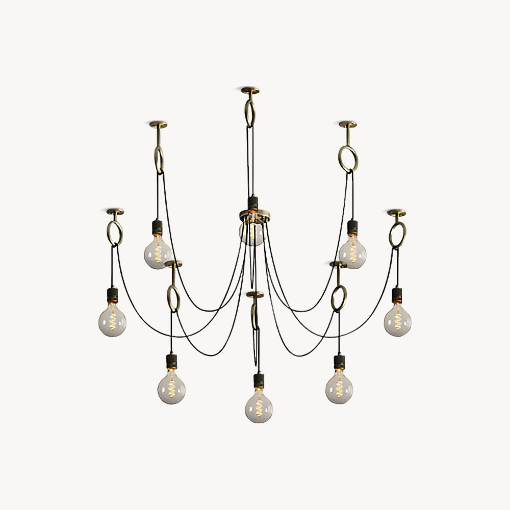 Lustre araignée vintage en laiton | €1,500 Lustre araignée vintage en laiton | €1,500