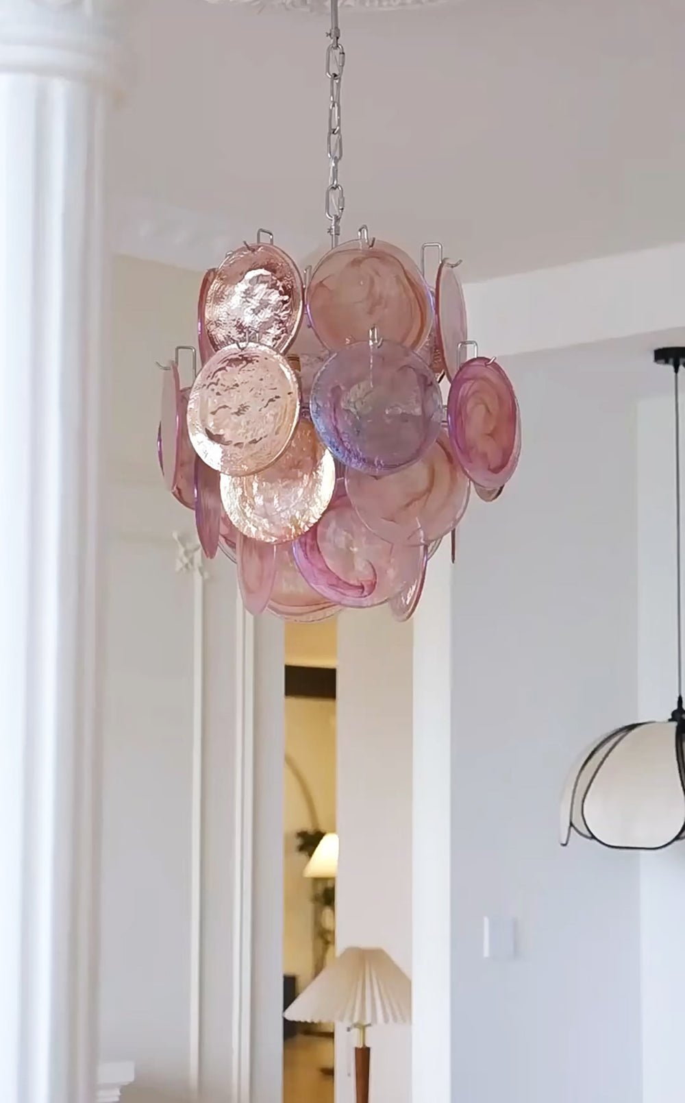 Loire Valley Glass Chandelier