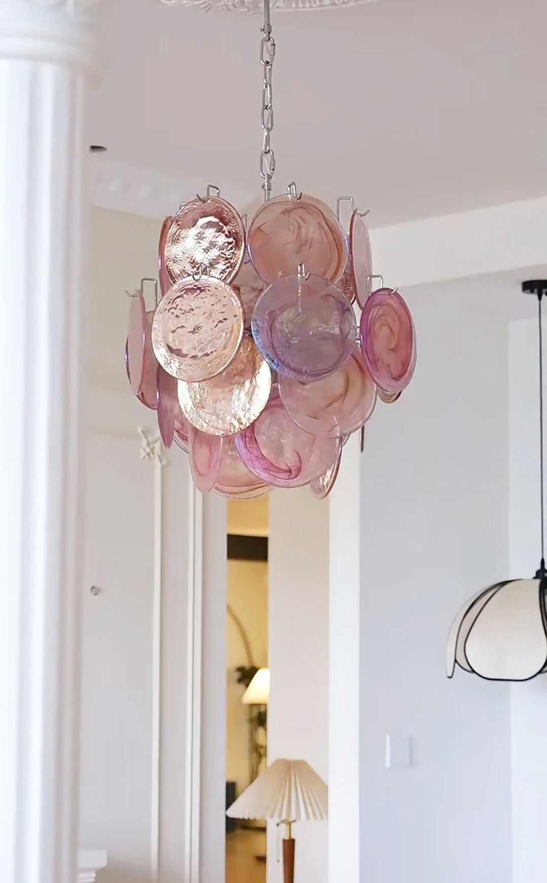 Loire Valley Glass Chandelier