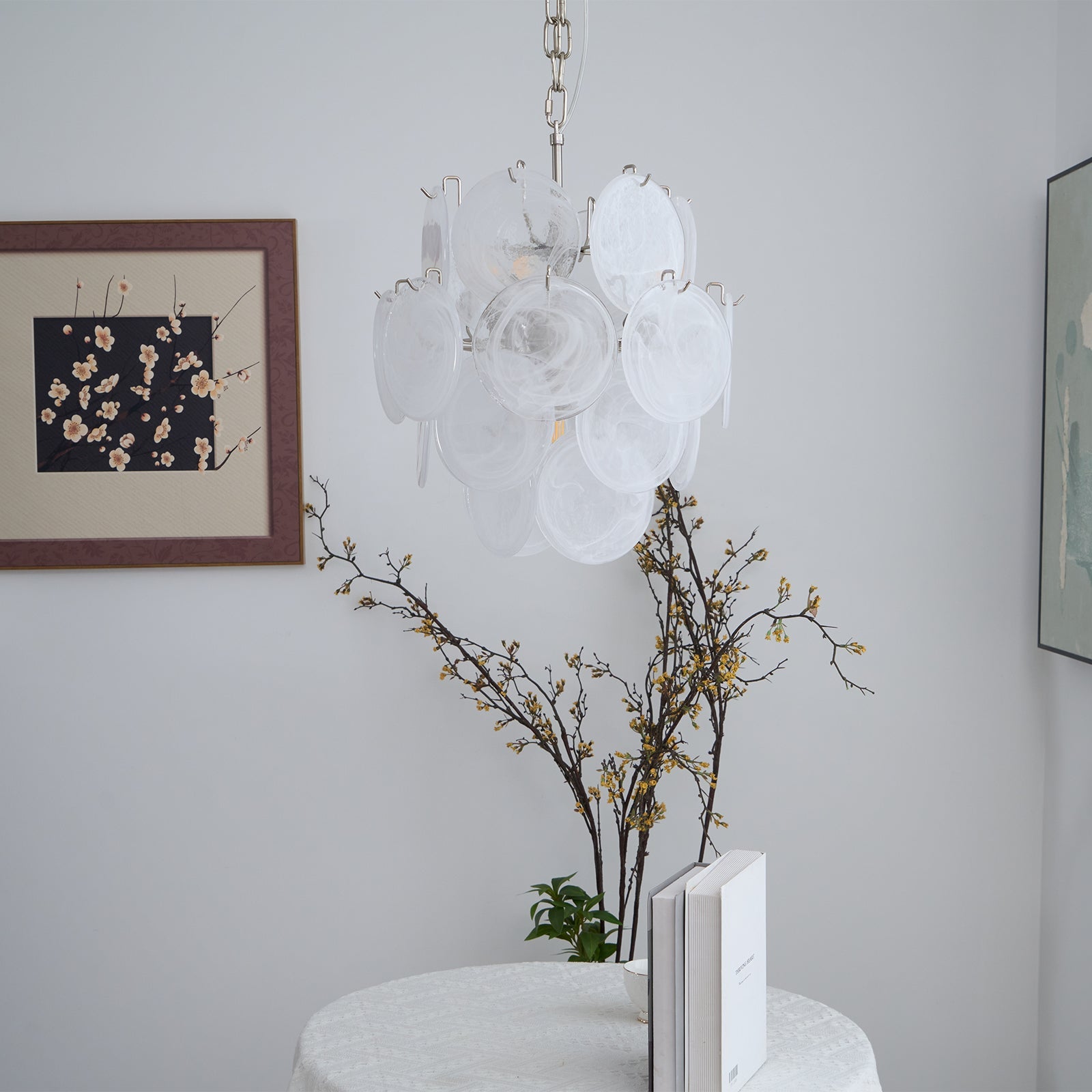 Loire Valley Glass Chandelier
