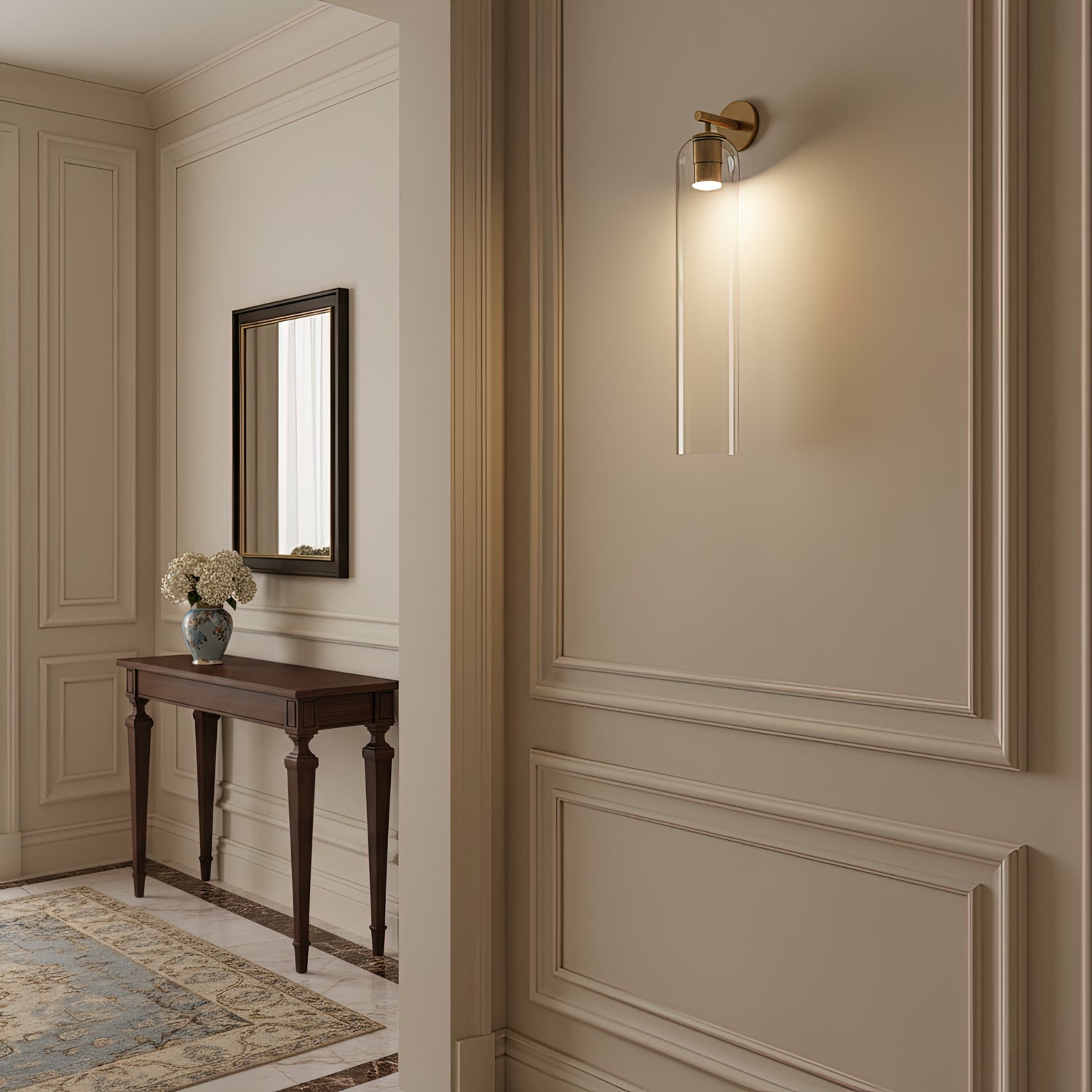 Long Tube Glass Sconce