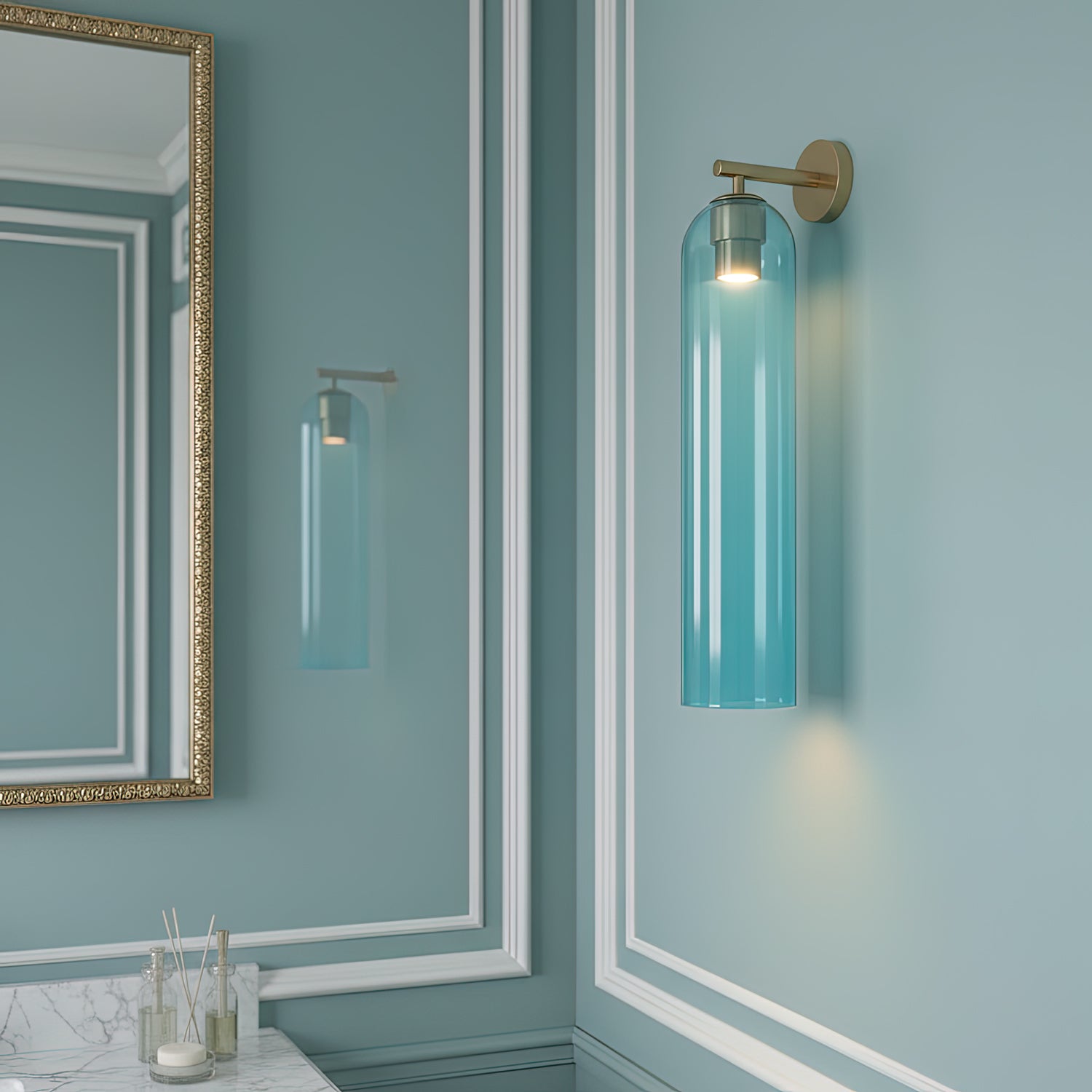 Long Tube Glass Sconce