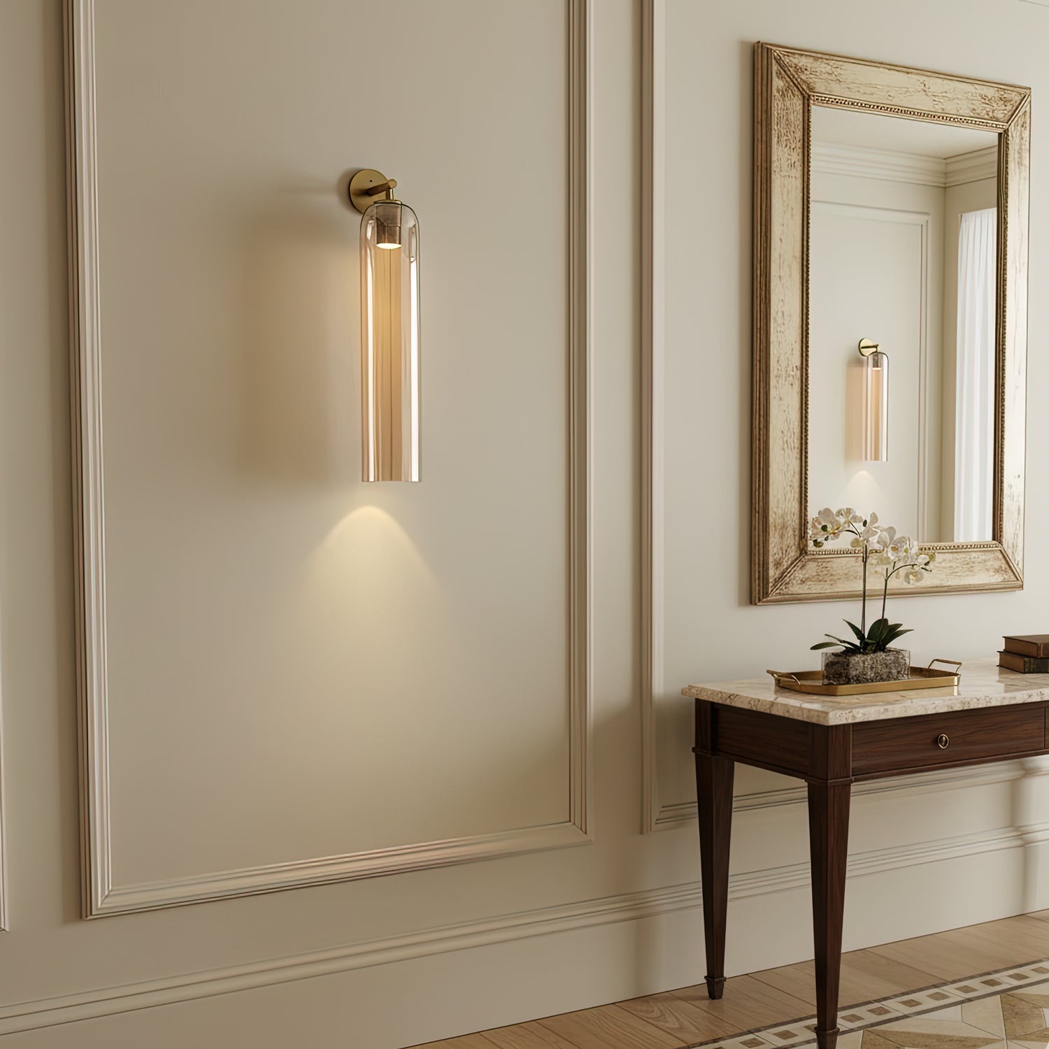 Long Tube Glass Sconce