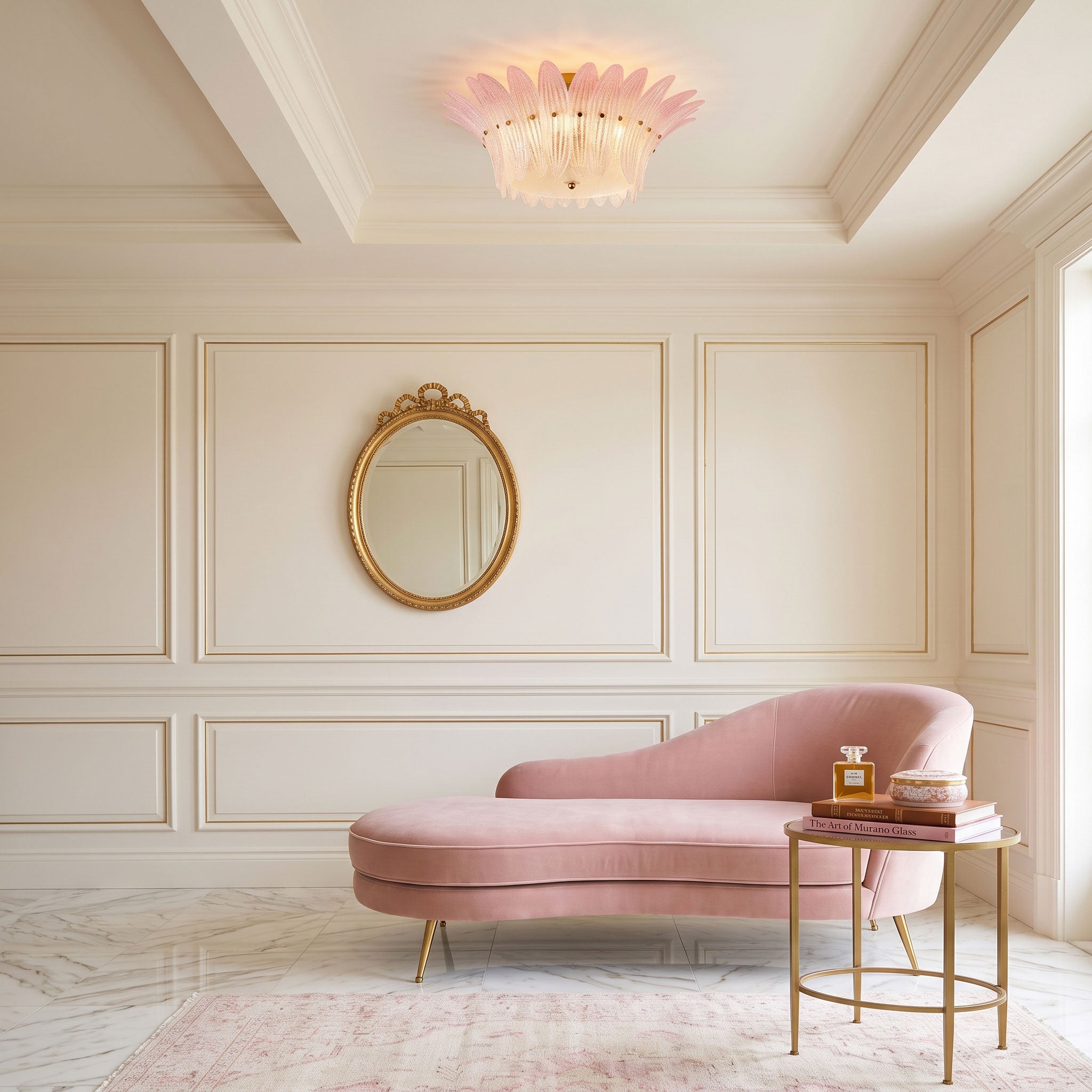 Paloma Pink Petal Flush Mount