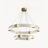 Lampadario Anelli Paralleli LED