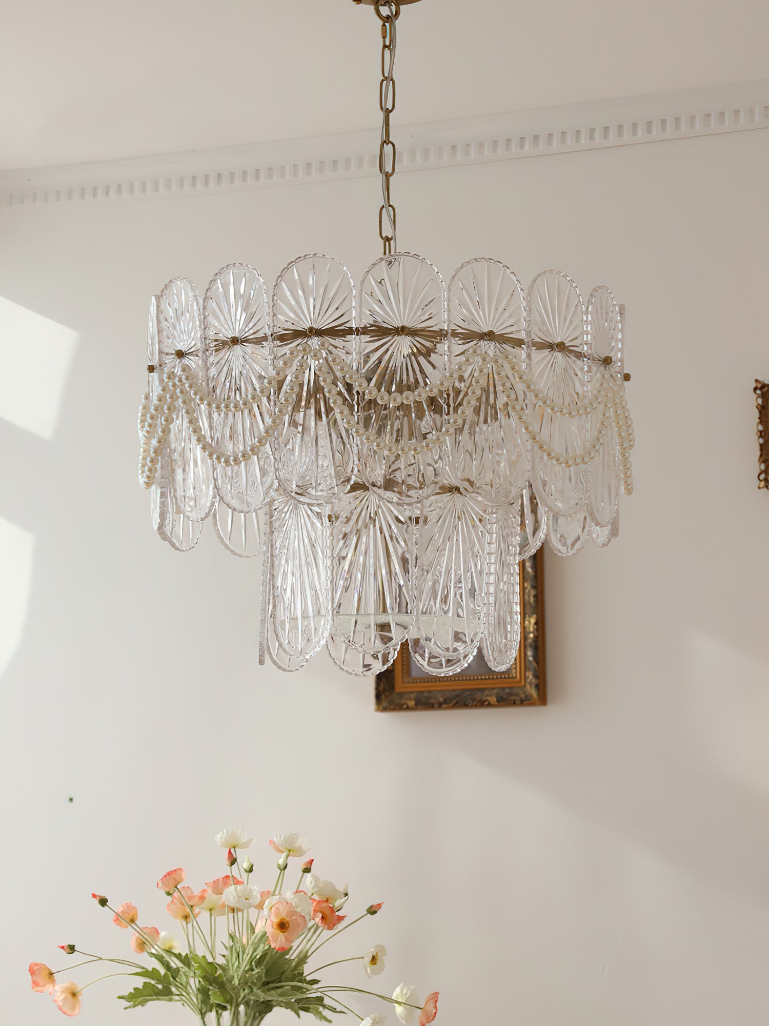 Pearl Glass Chandelier