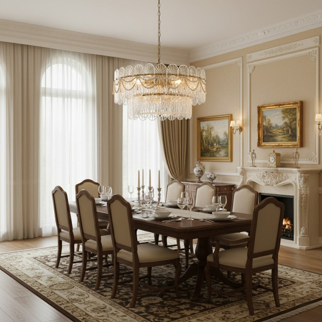 Pearl Glass Chandelier