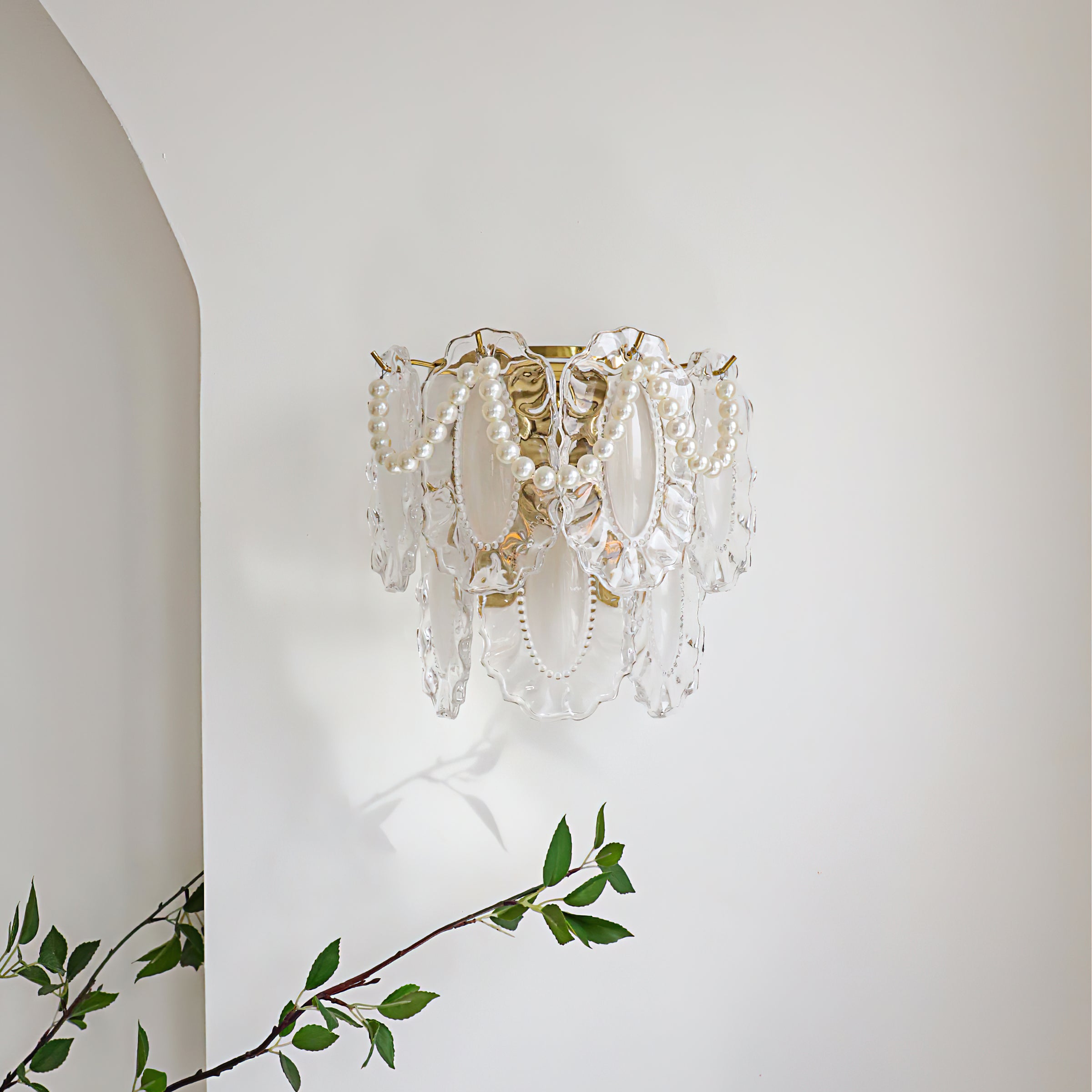 Pearl Petal Wall Sconce