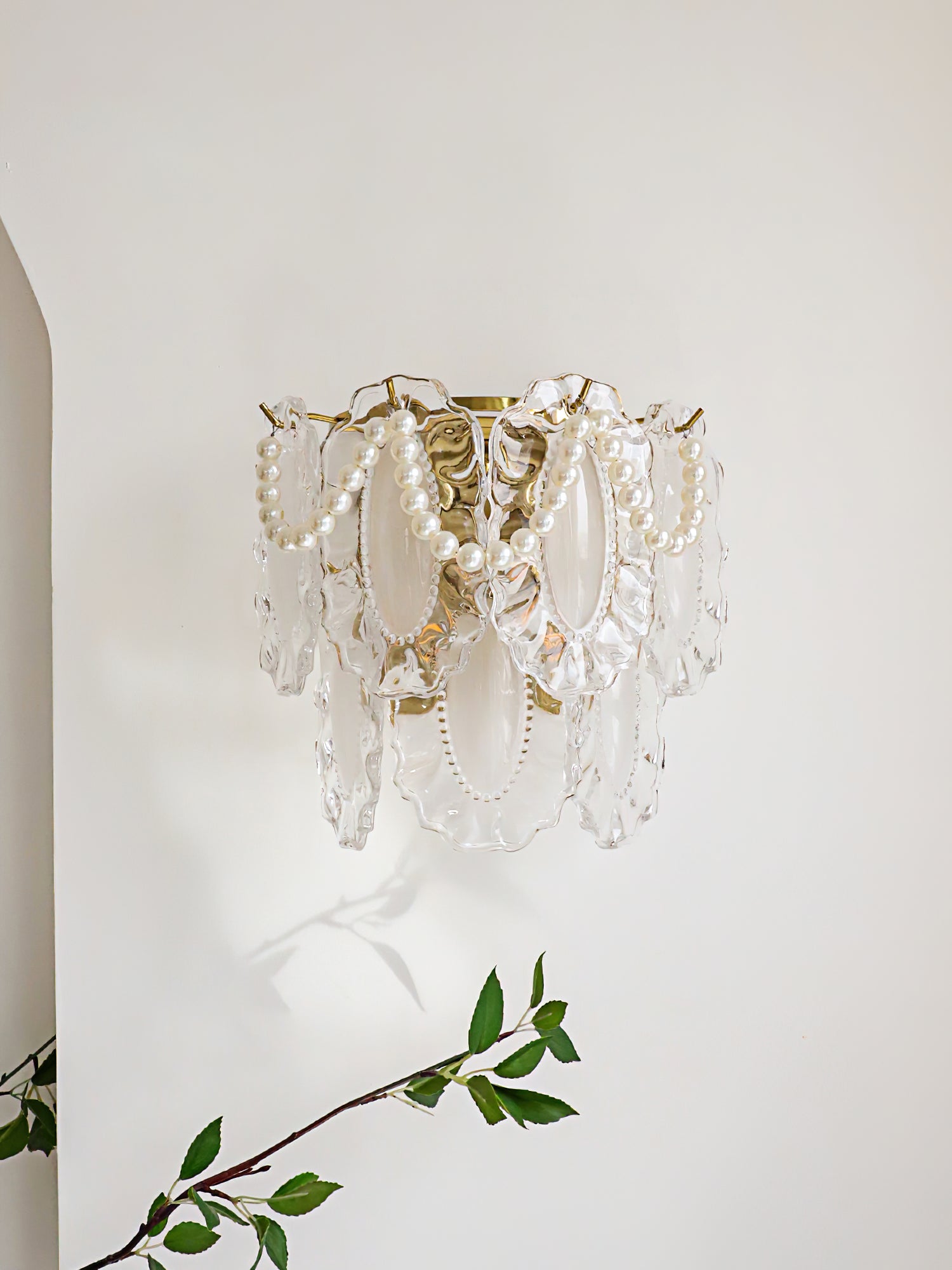 Pearl Petal Wall Sconce