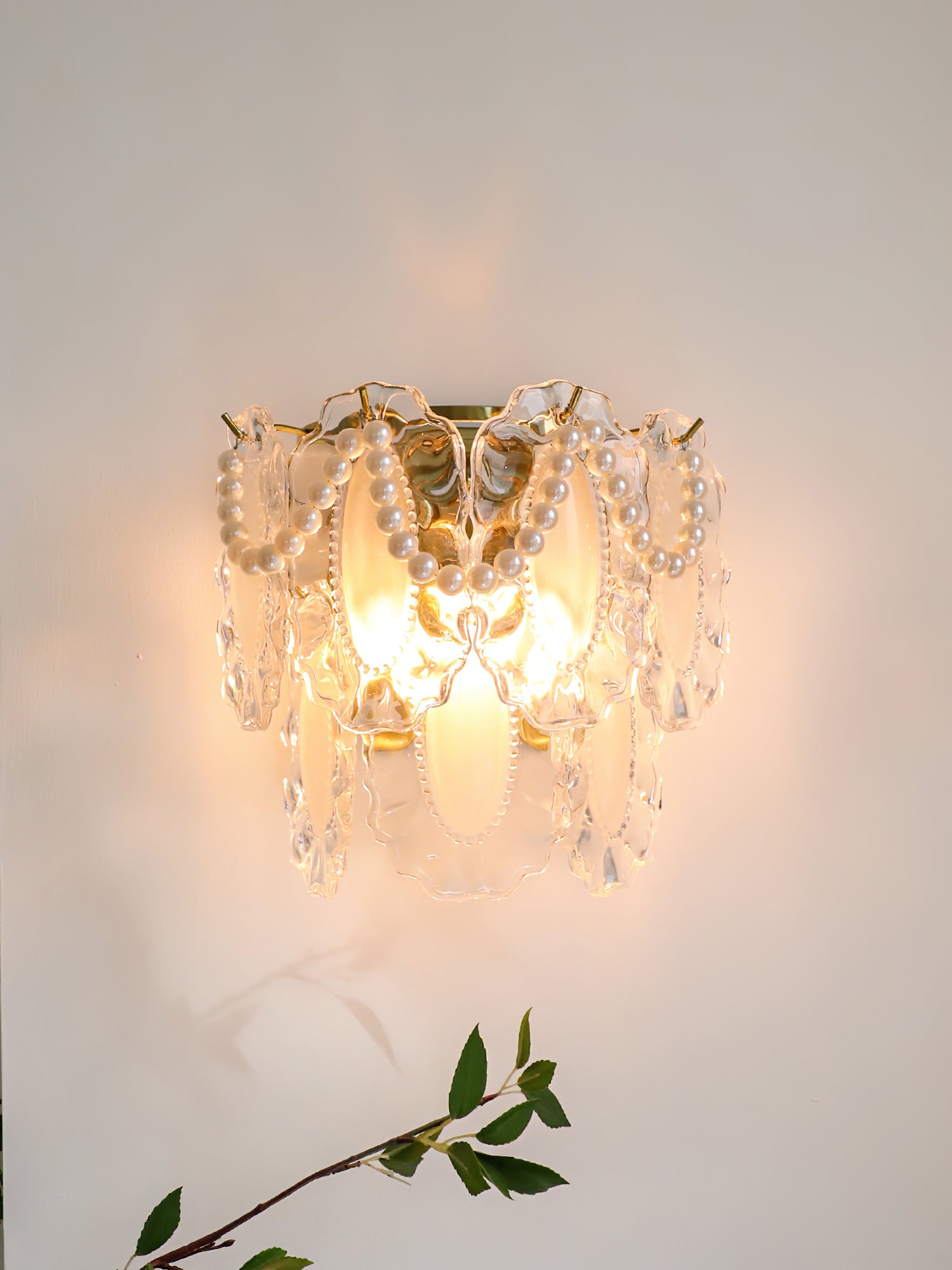 Pearl Petal Wall Sconce