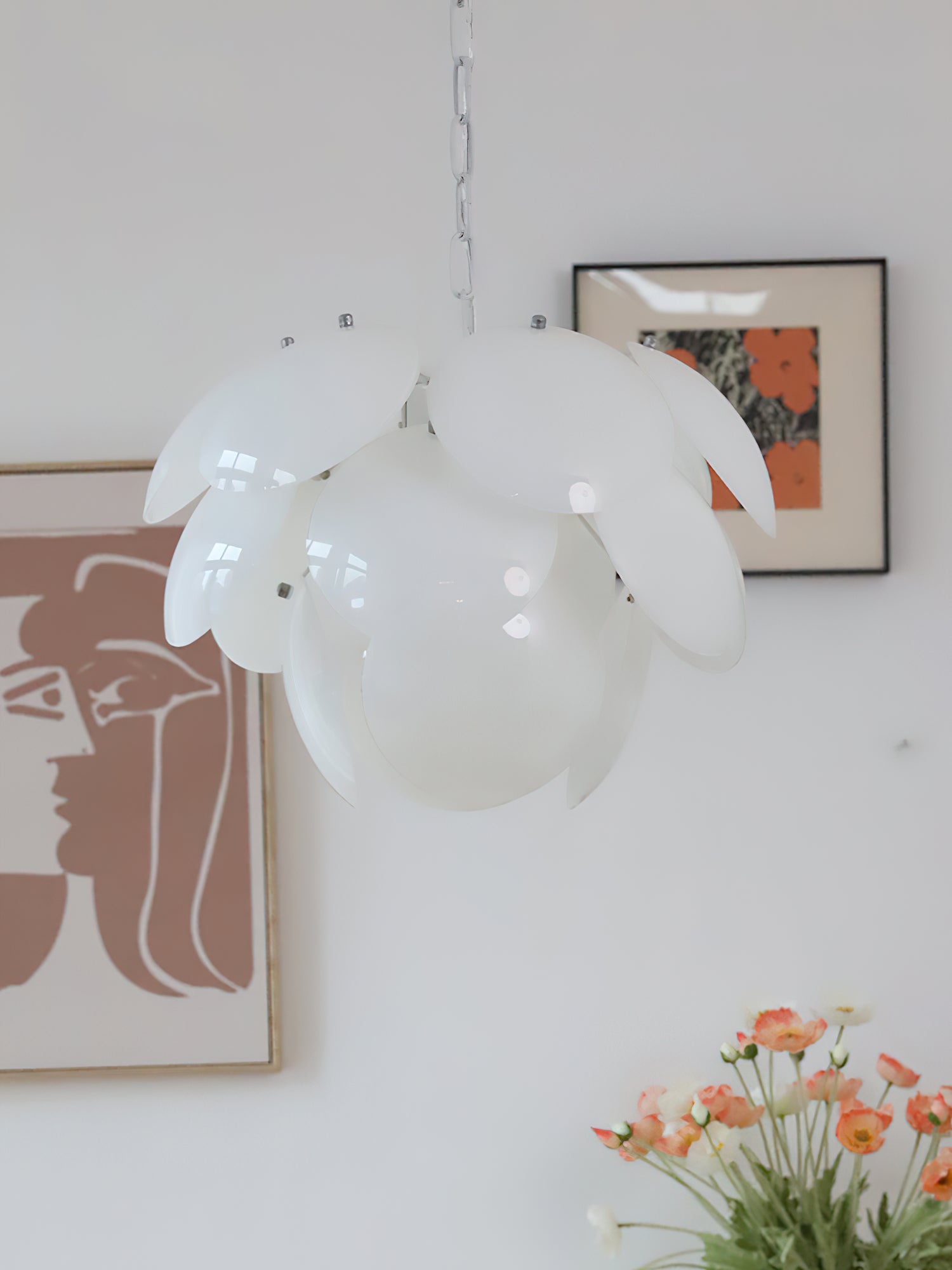Pine Cones Glass Chandelier