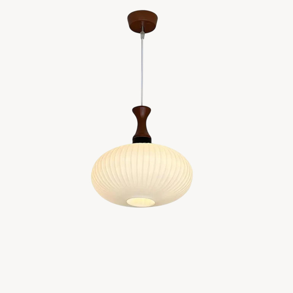 Pleated Glass Nelson Pendant Light