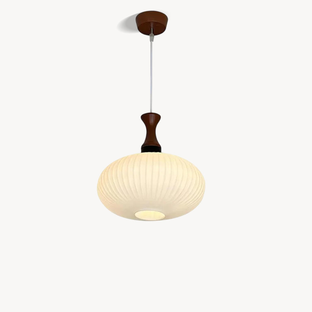 Pleated Glass Nelson Pendant Light