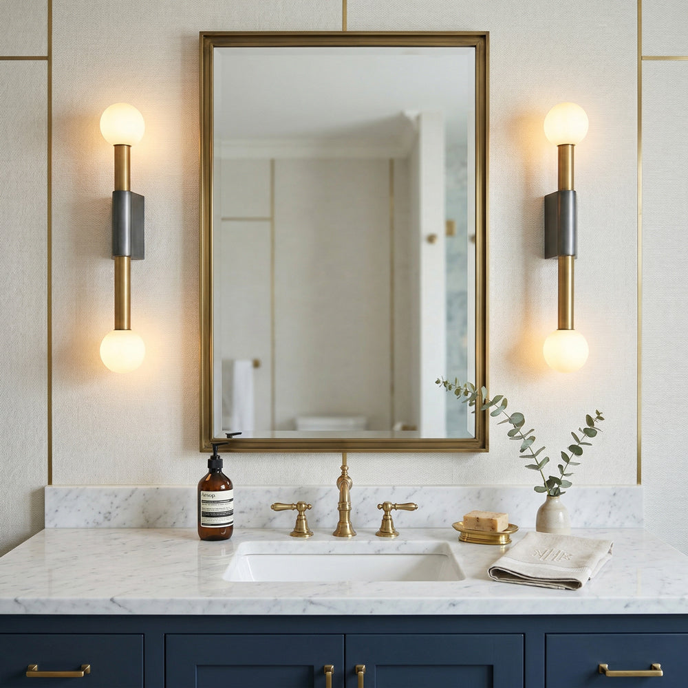 Pole and Circile Wall Lamp