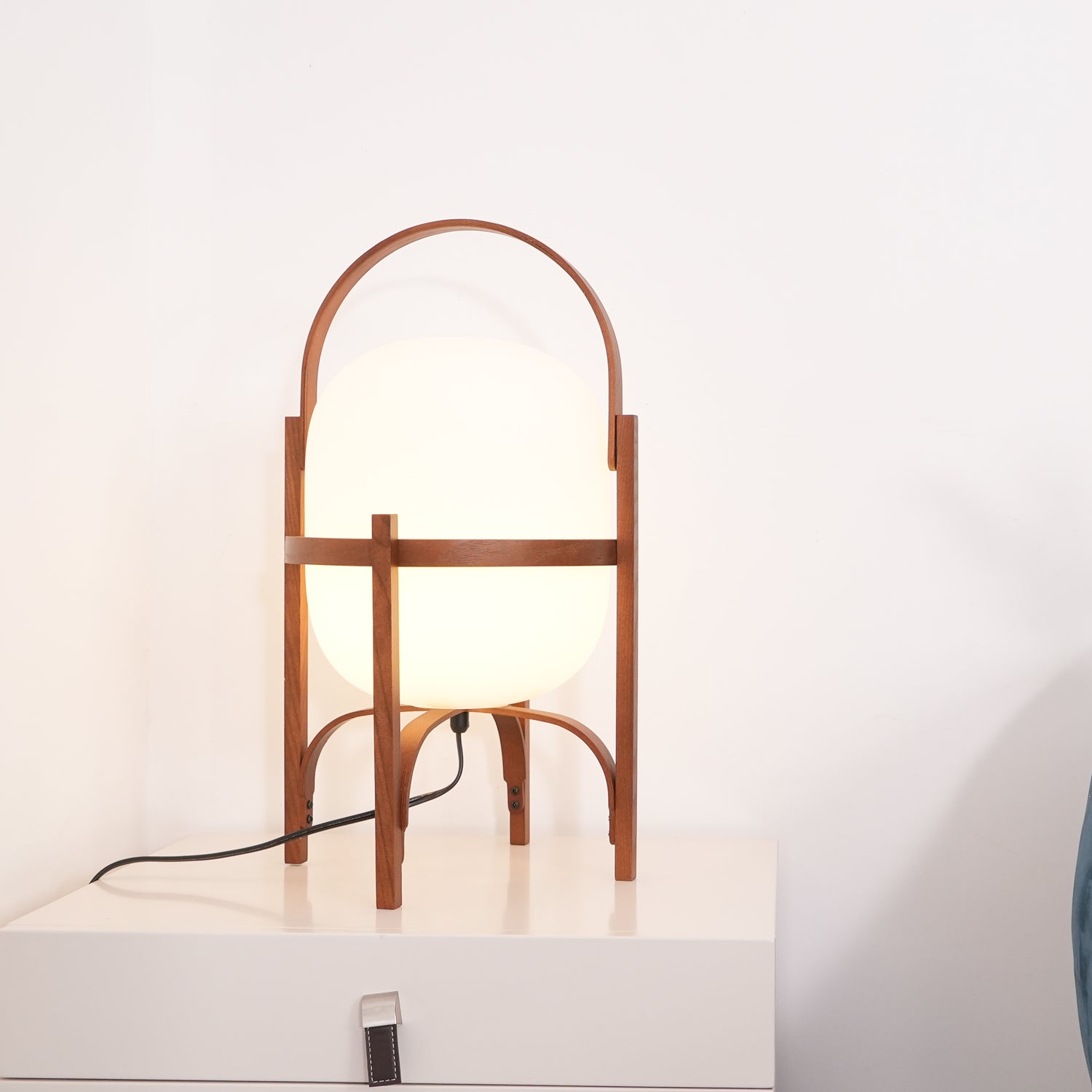 Lantern Glass Table Lamp