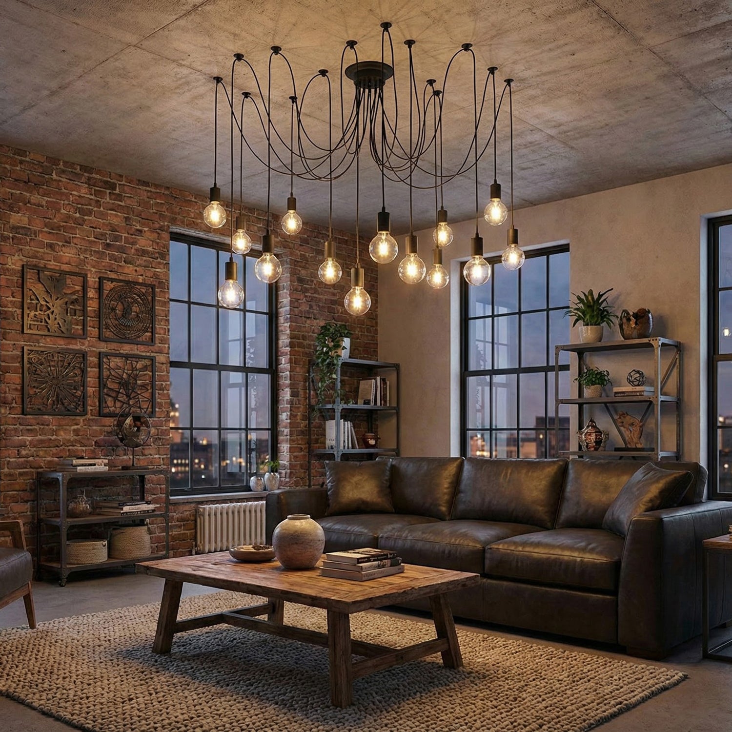 Lustre de plafond araignée