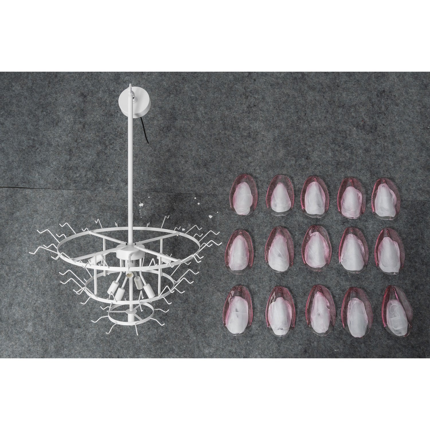 Elara Blush Petal Chandelier