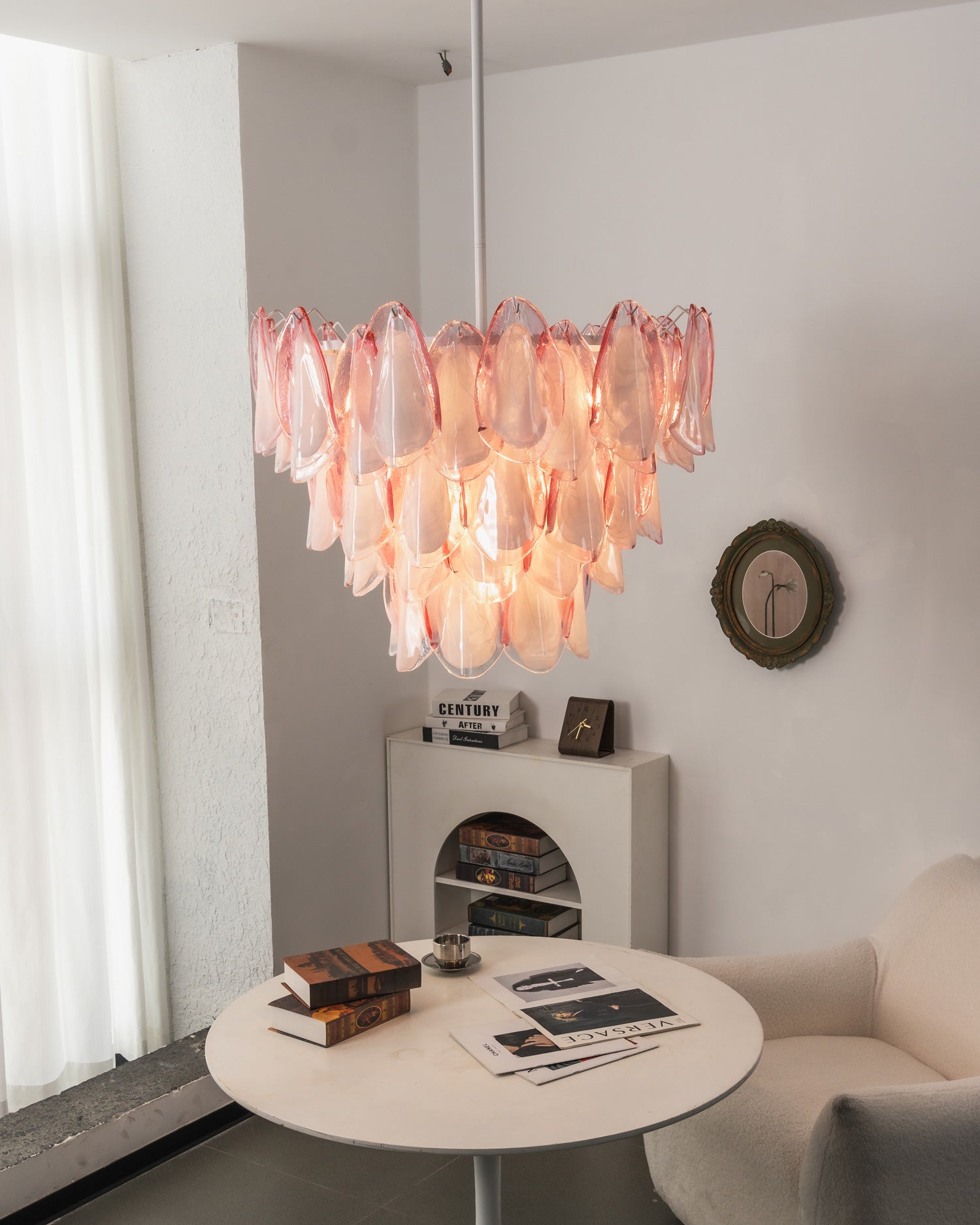 Elara Blush Petal Chandelier