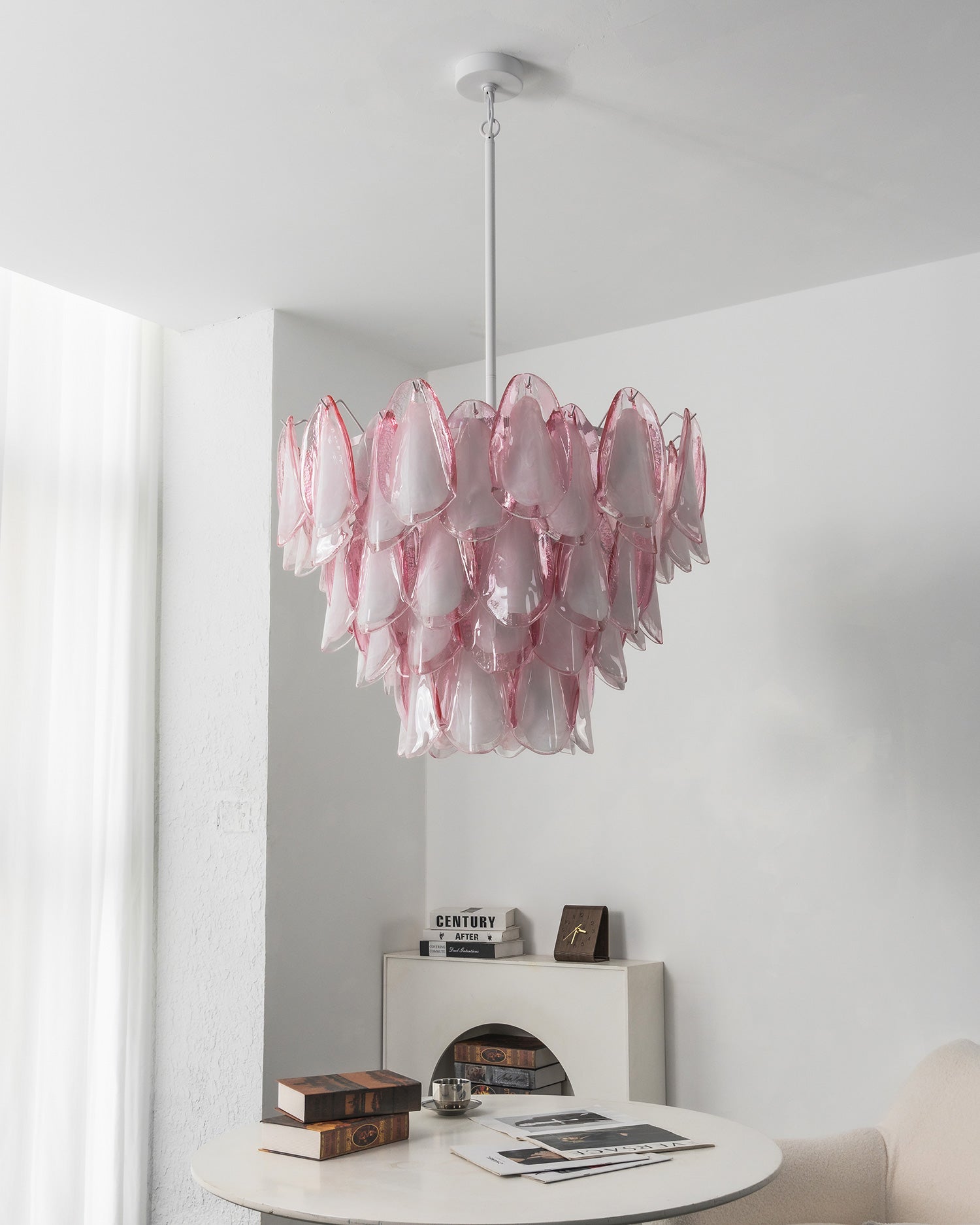 Elara Blush Petal Chandelier