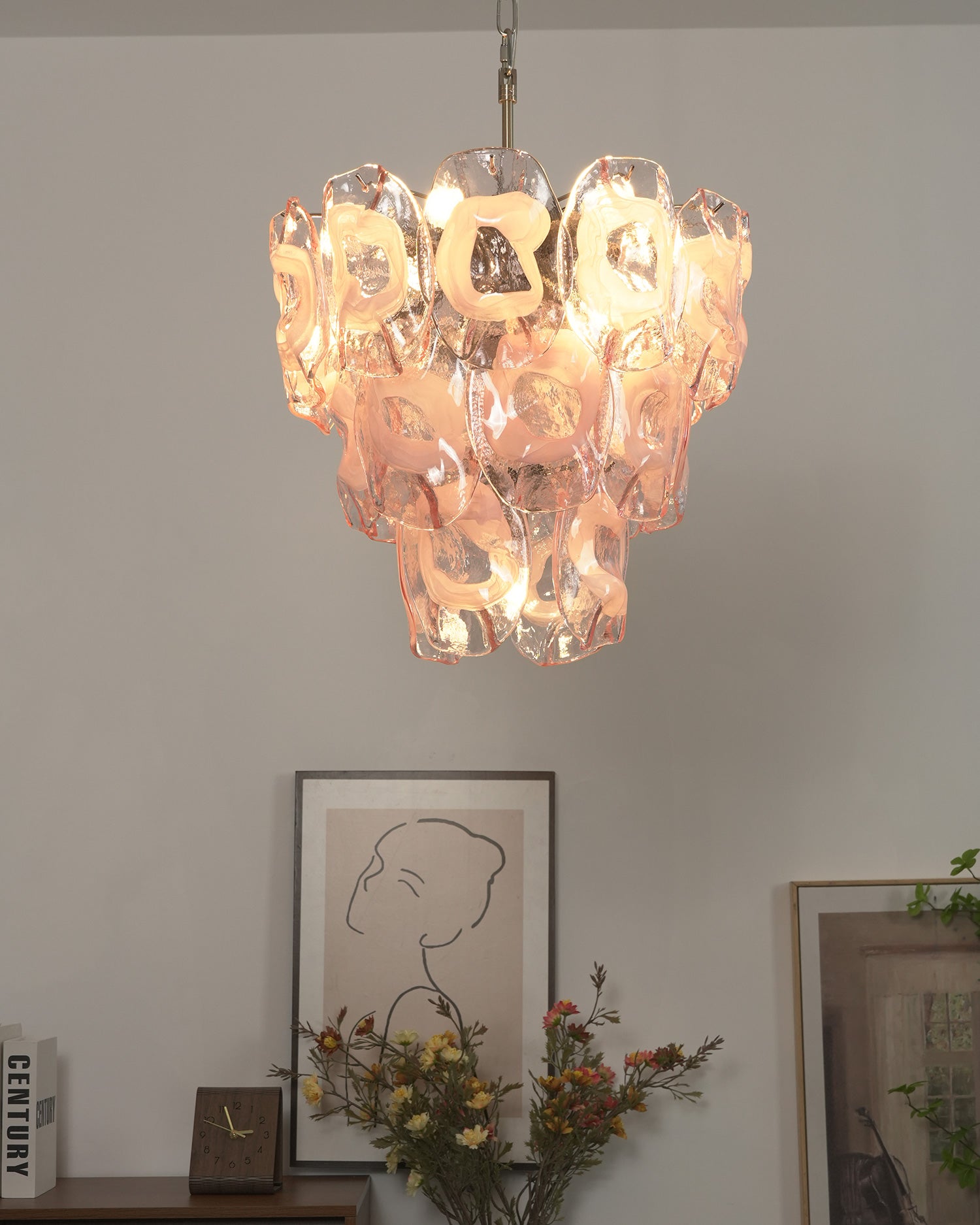 Fiorella Blush Petal Chandelier
