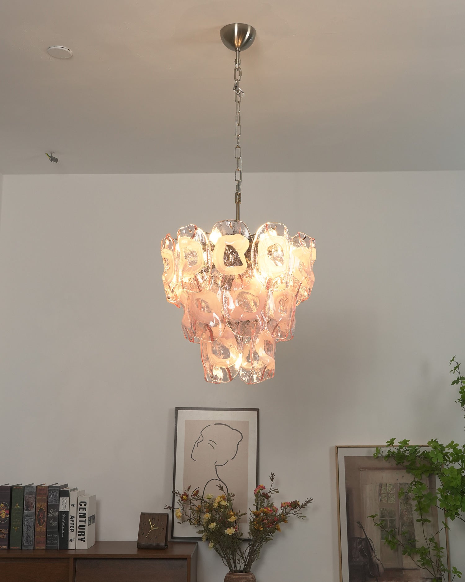 Fiorella Blush Petal Chandelier