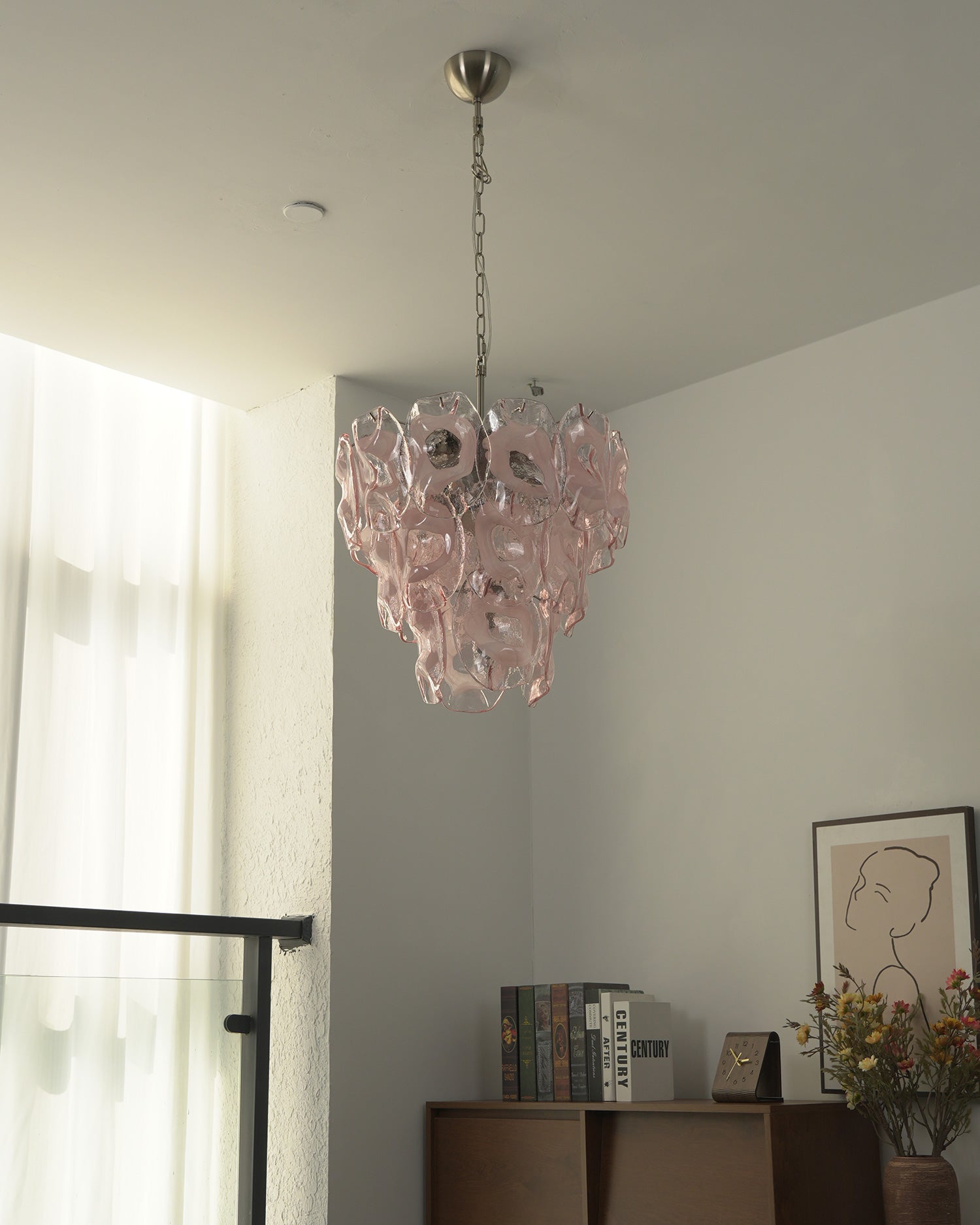 Fiorella Blush Petal Chandelier