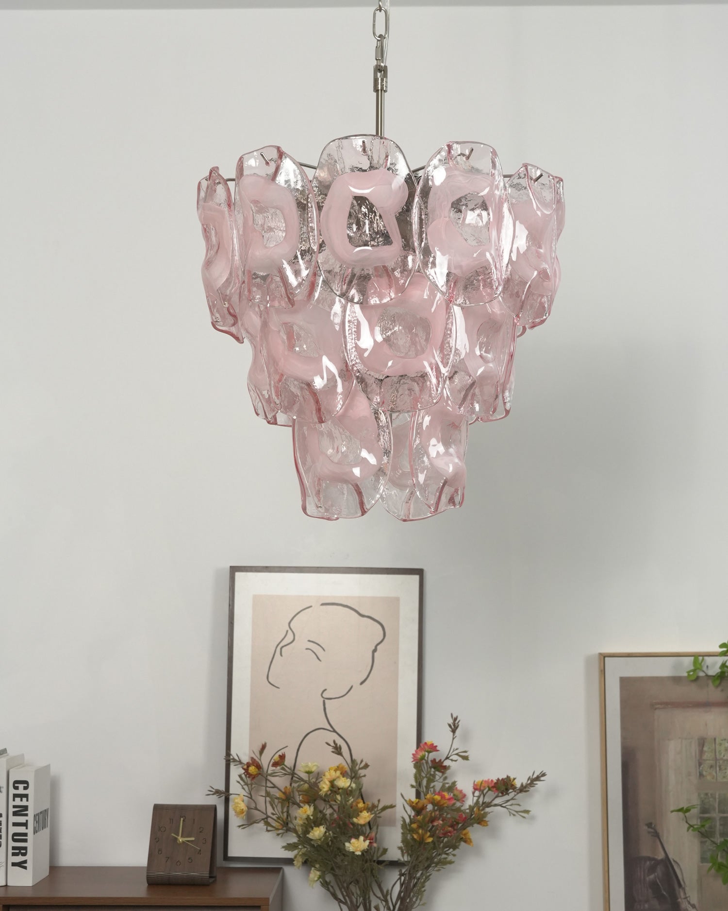 Fiorella Blush Petal Chandelier