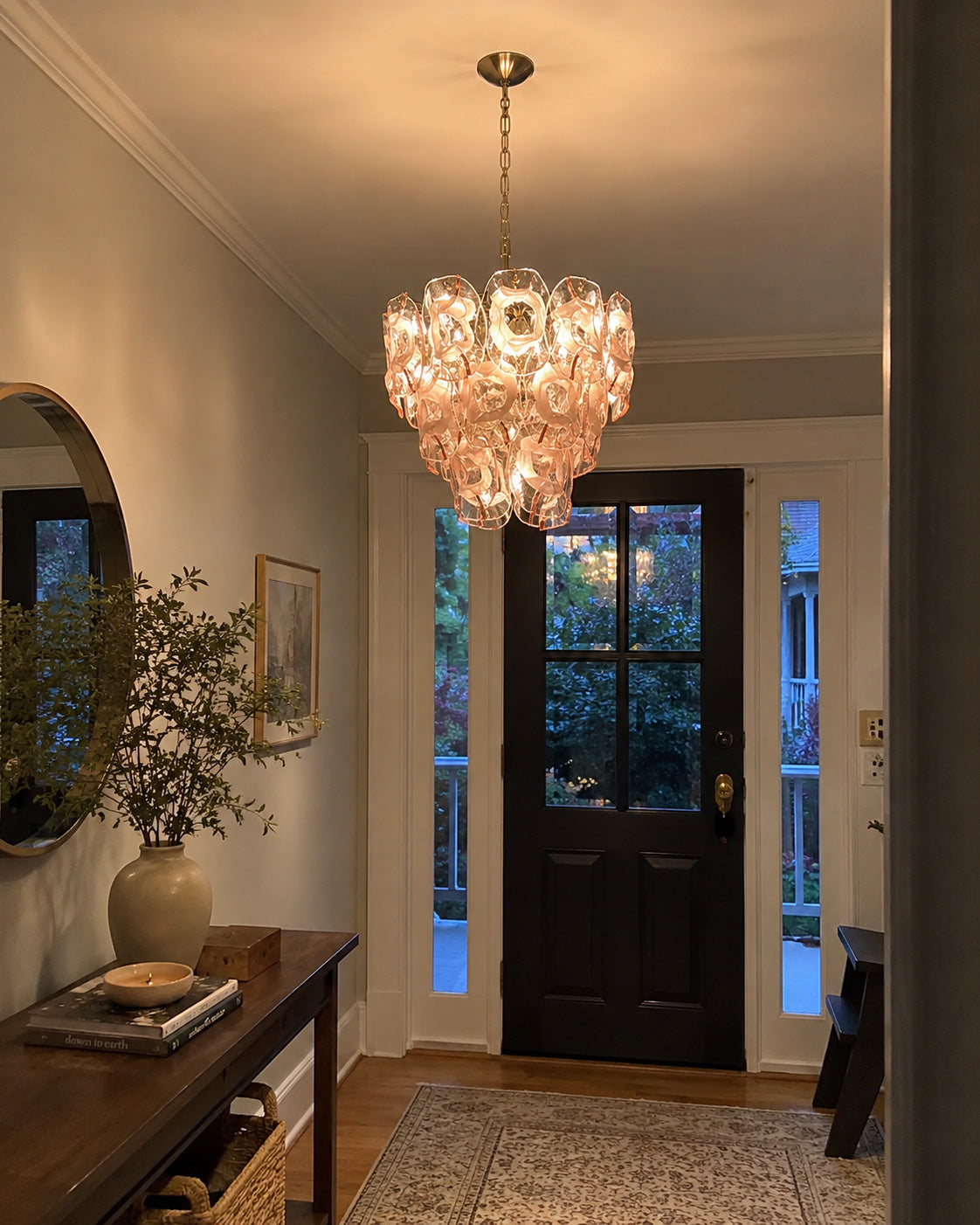 Fiorella Blush Petal Chandelier