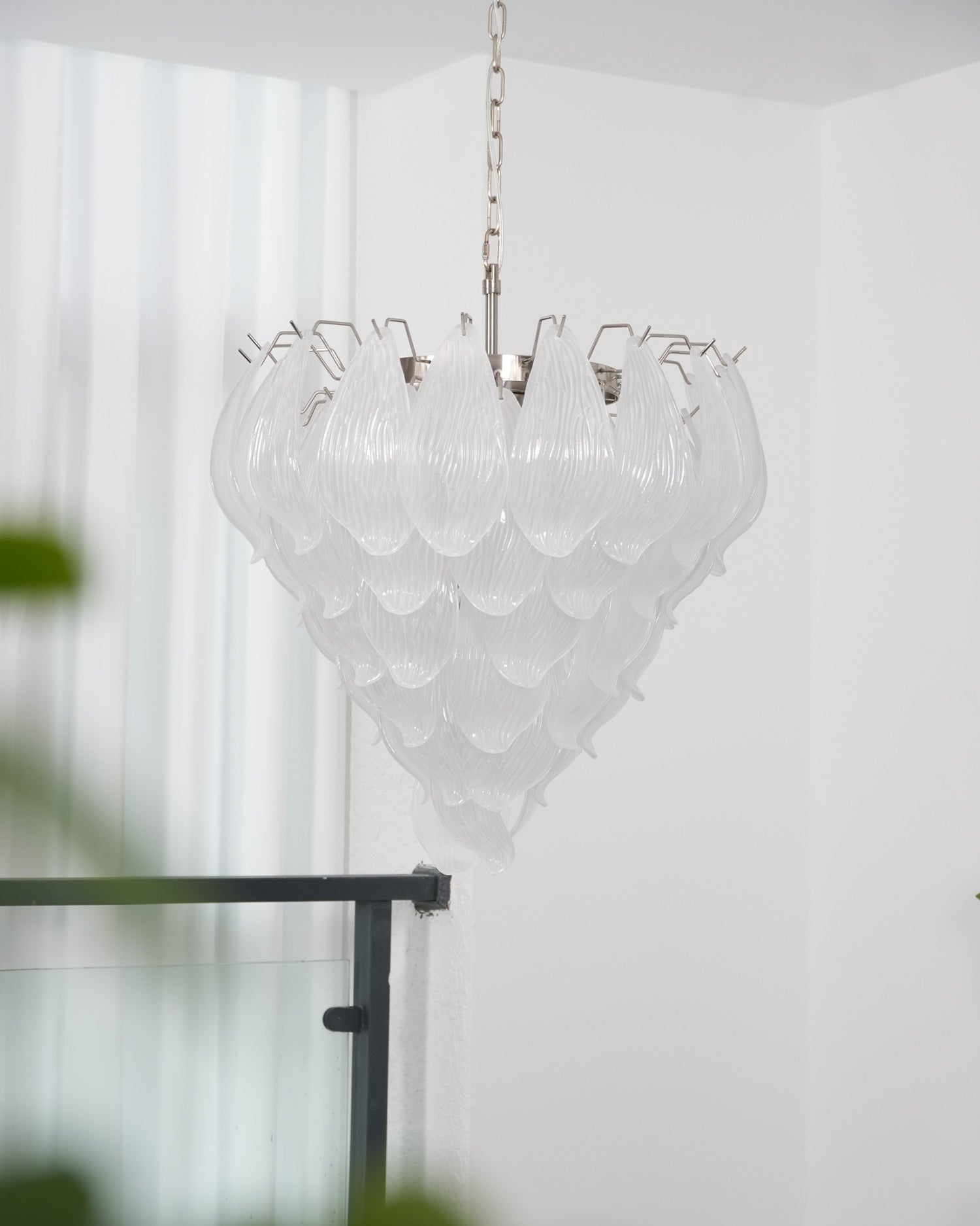 Venzara Glass Petal Chandelier
