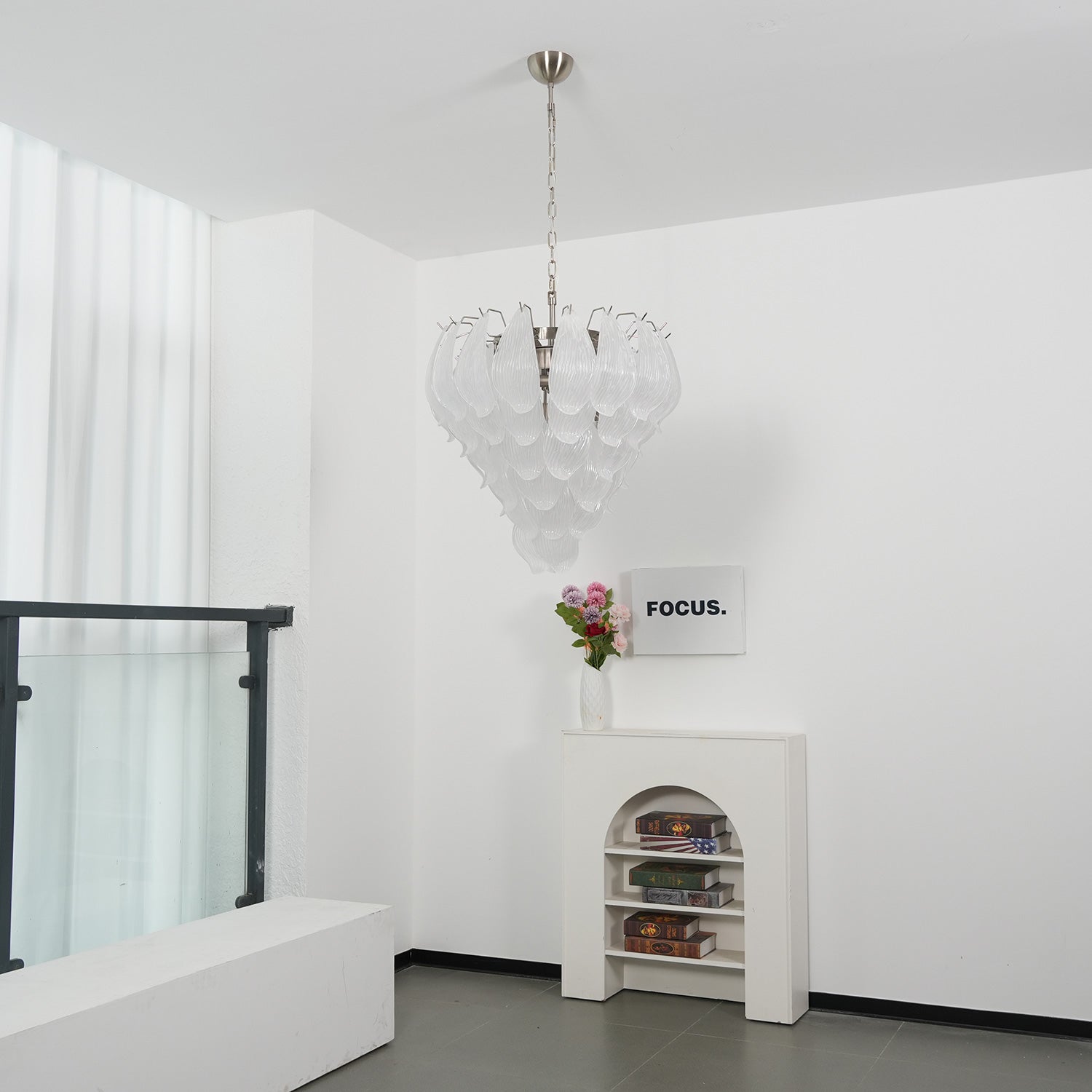Venzara Glass Petal Chandelier