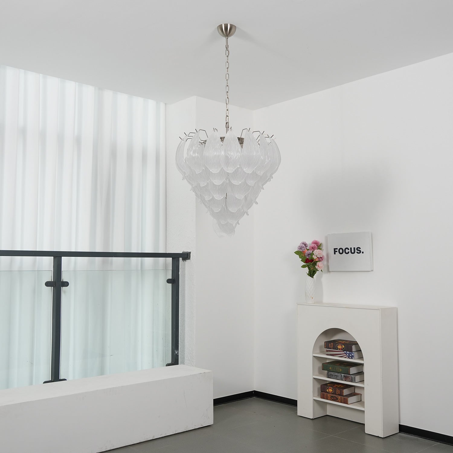 Venzara Glass Petal Chandelier