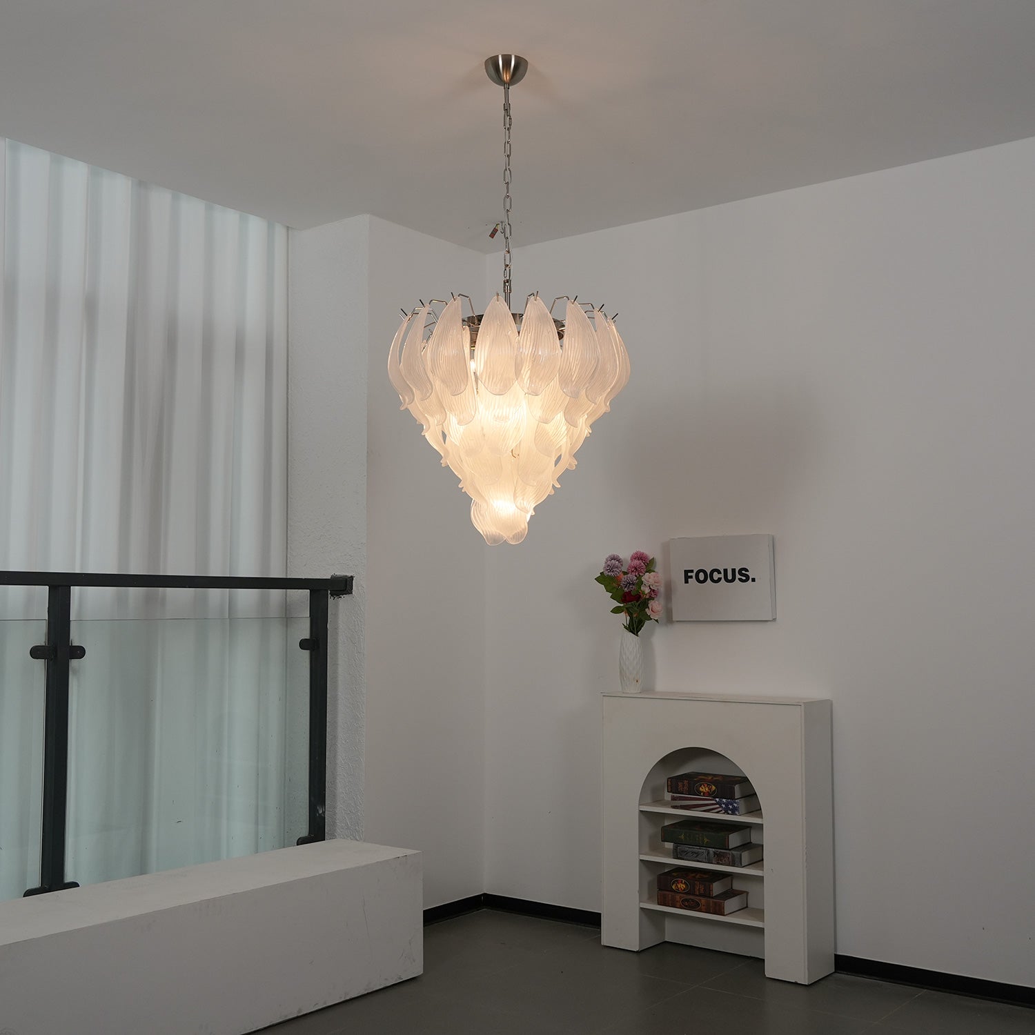 Venzara Glass Petal Chandelier