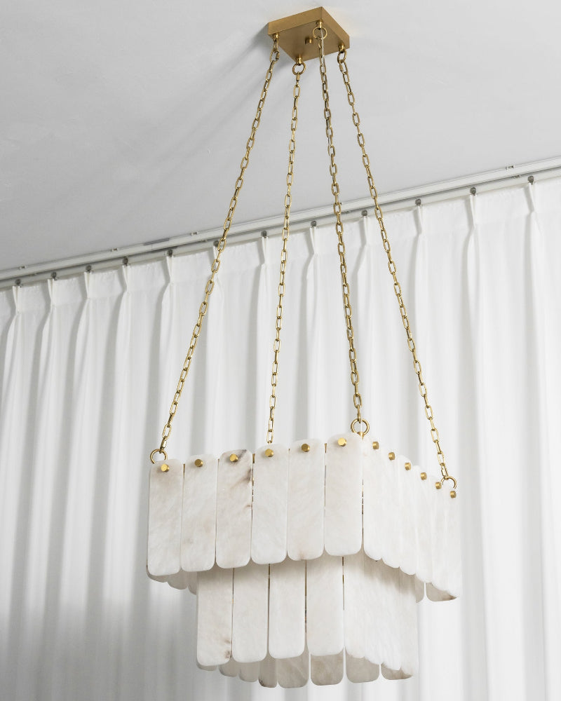 Arden Tiered Alabaster Chandelier
