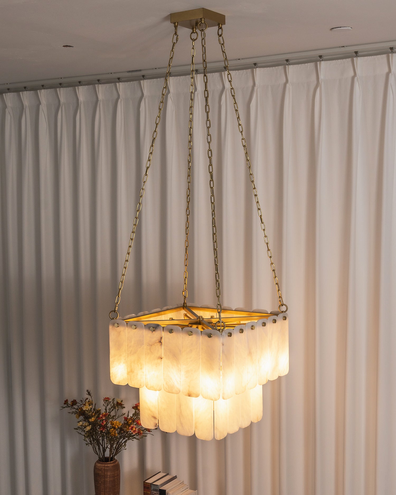 Arden Tiered Alabaster Chandelier