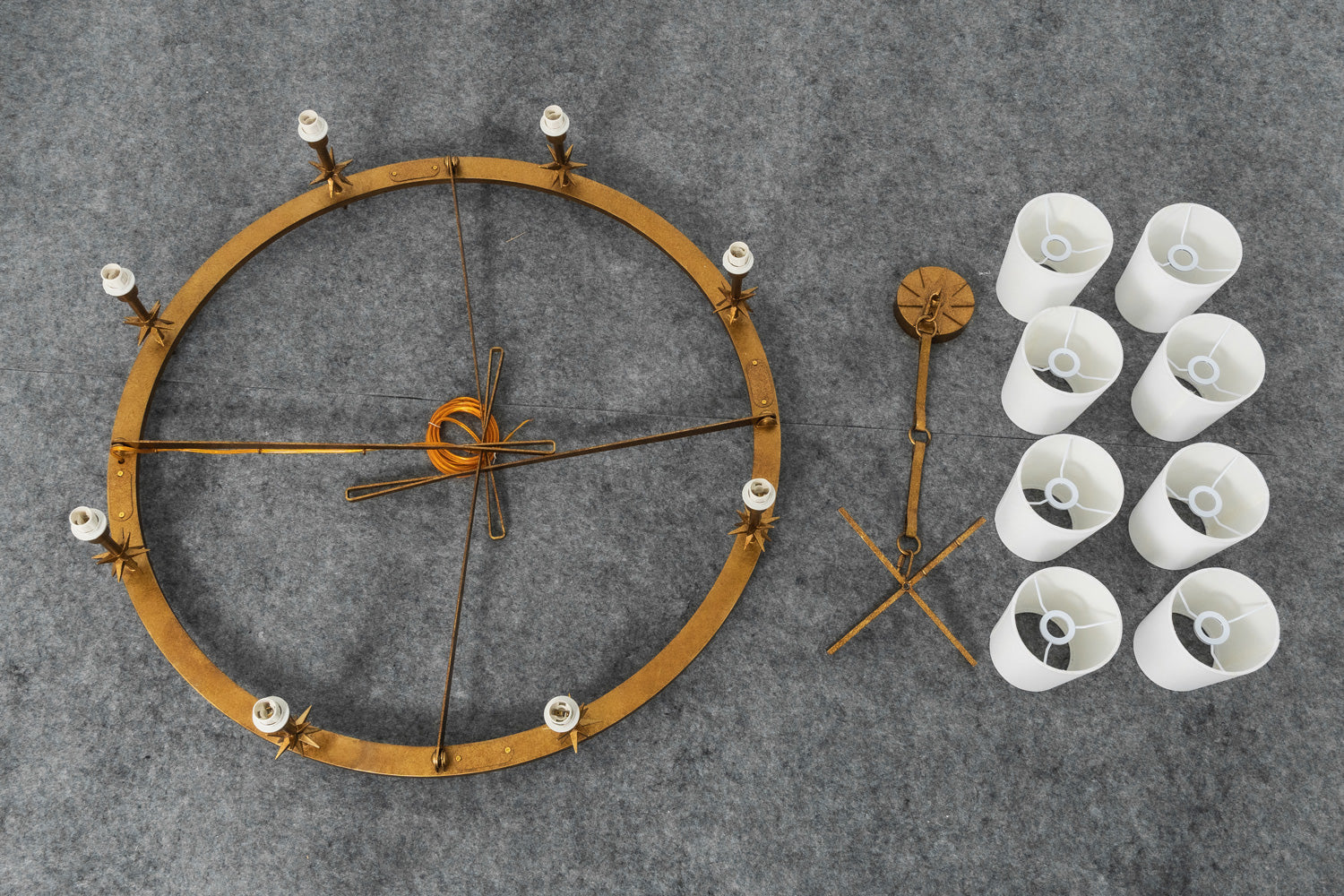 Astraea Star Wagon Wheel Chandelier