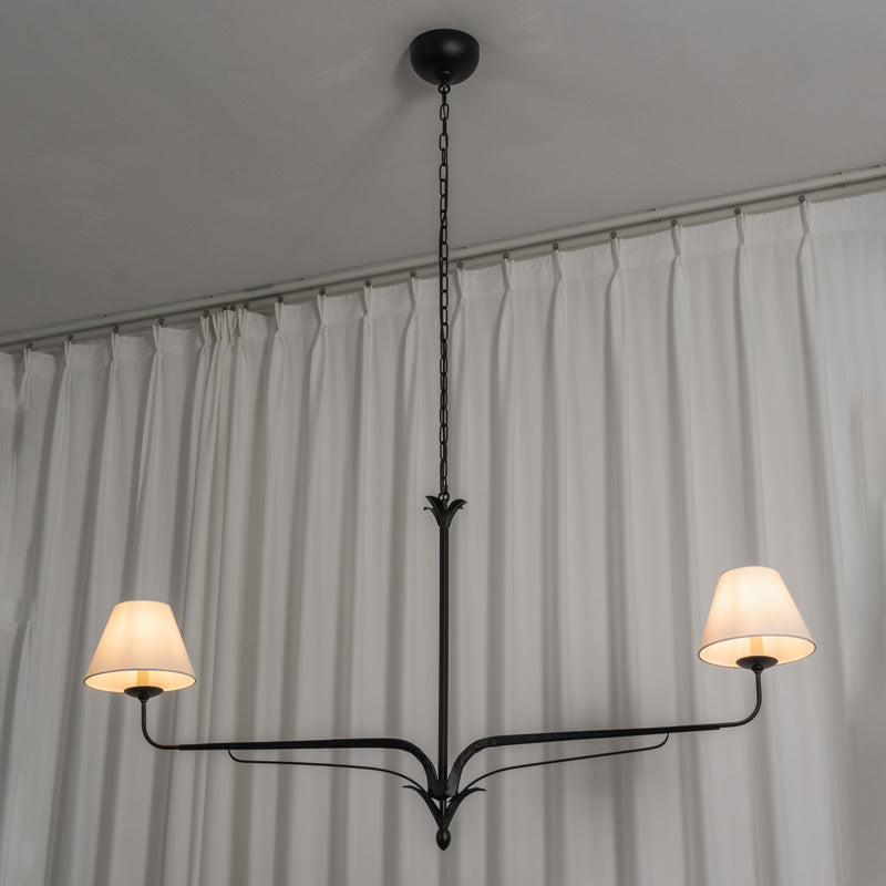 Aveline Wrought Iron Linear Chandelier