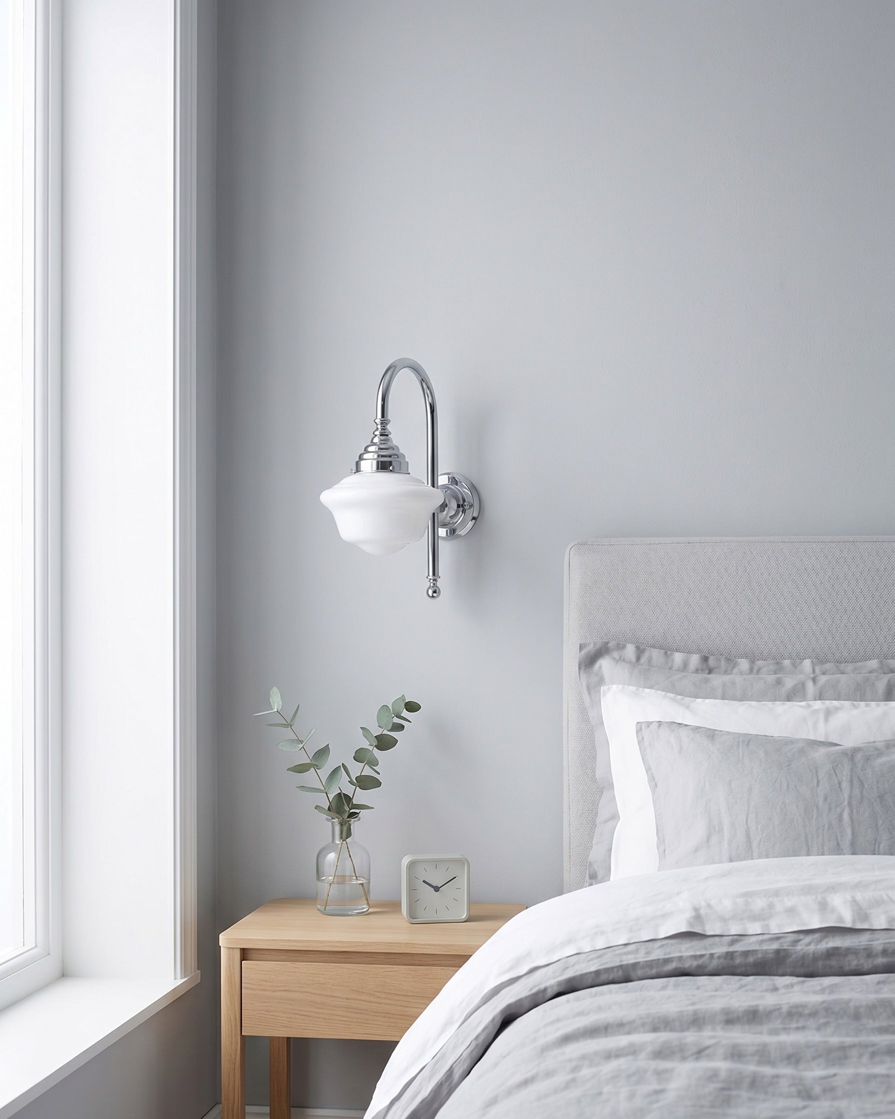 Avery Milk Glass Wall Sconce