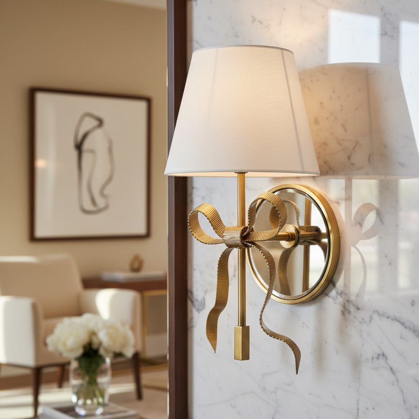 Colette Mirrored Bow Wall Sconce