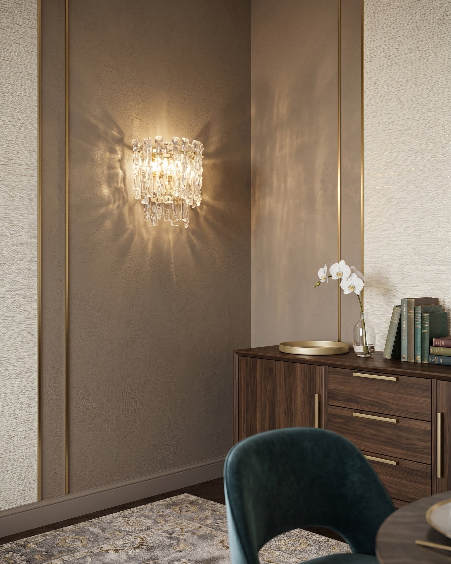 Elara Cast Glass Wall Sconce