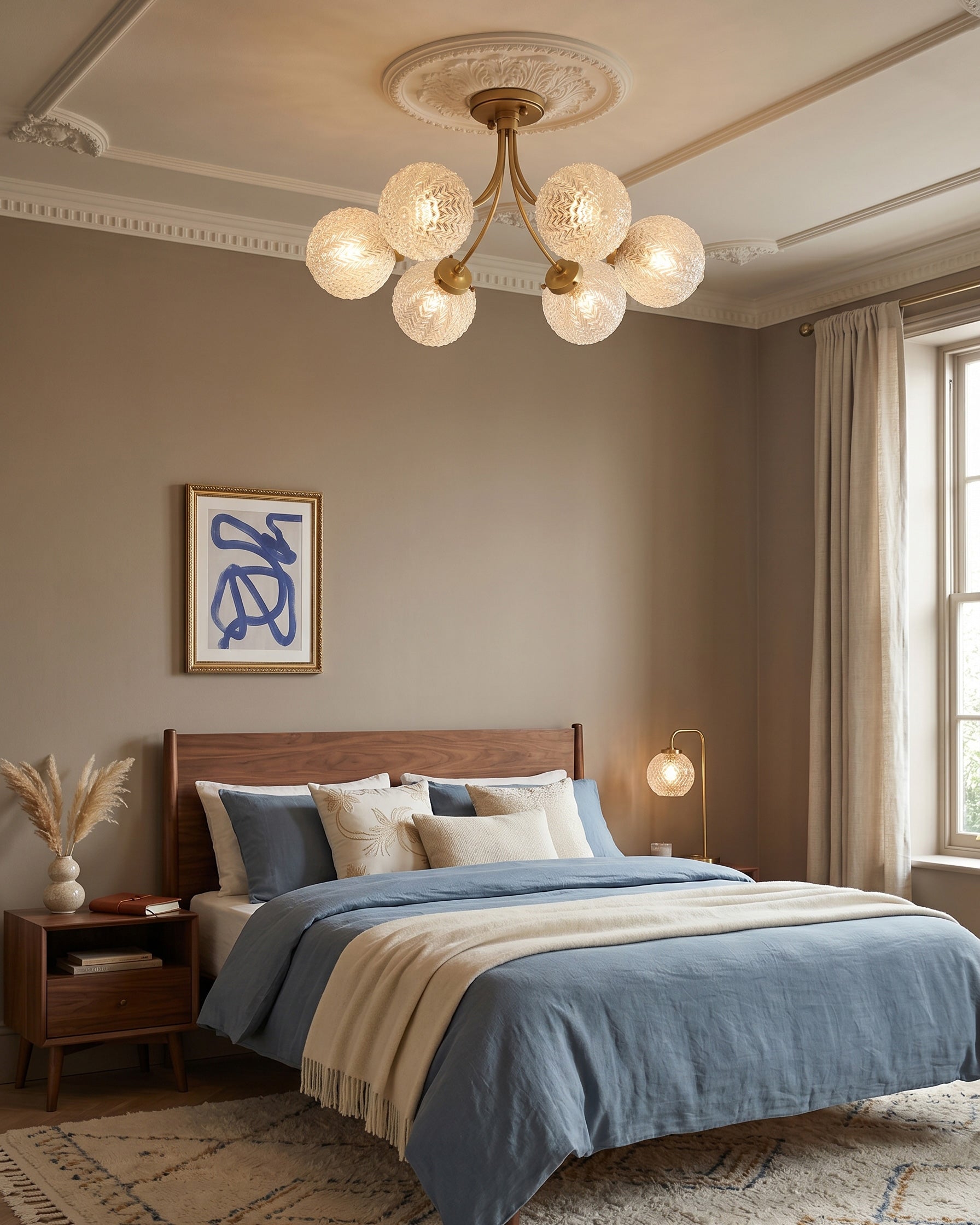 Elliot Textured Glass Flush Mount