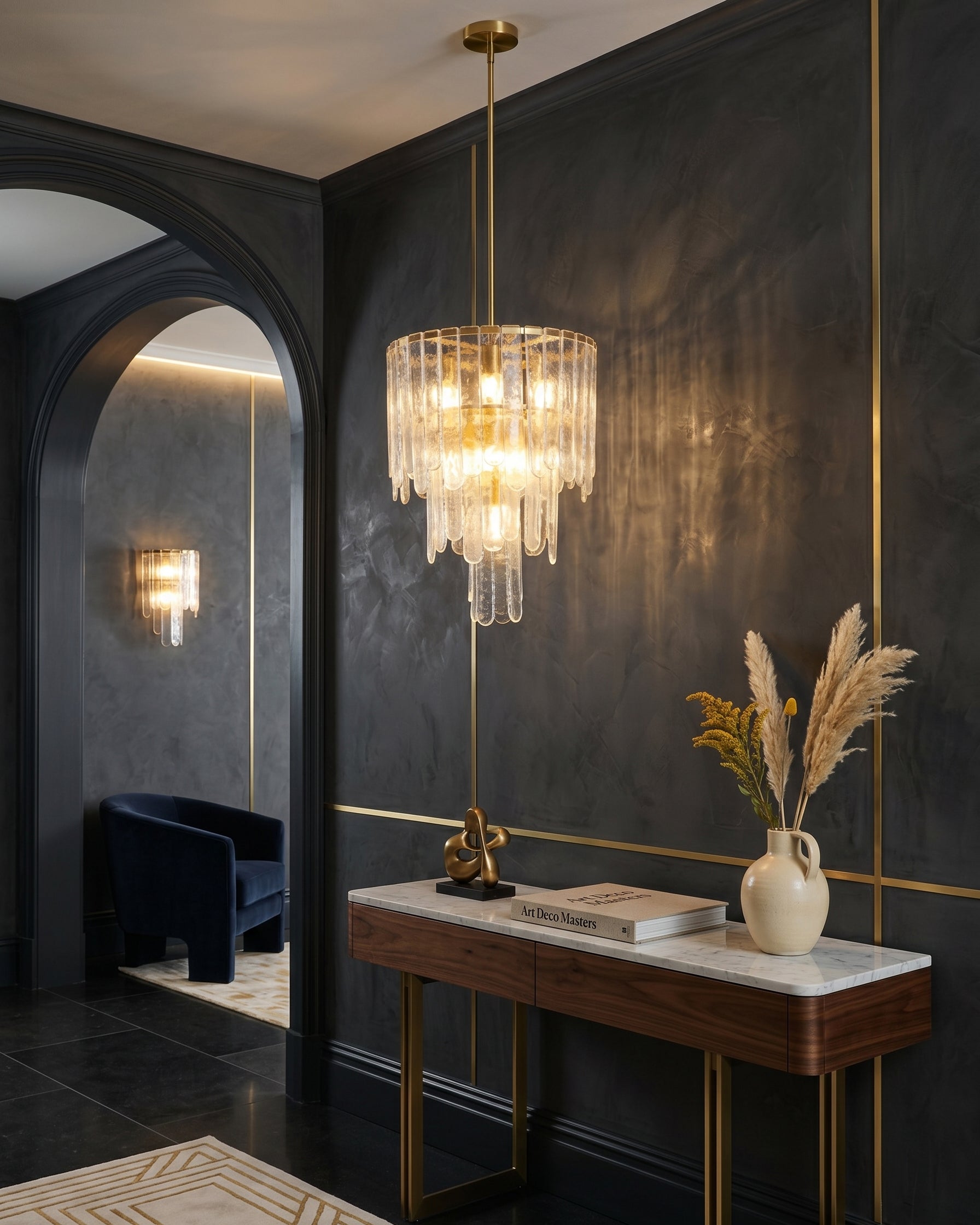 Glacier Tiered Glass Chandelier
