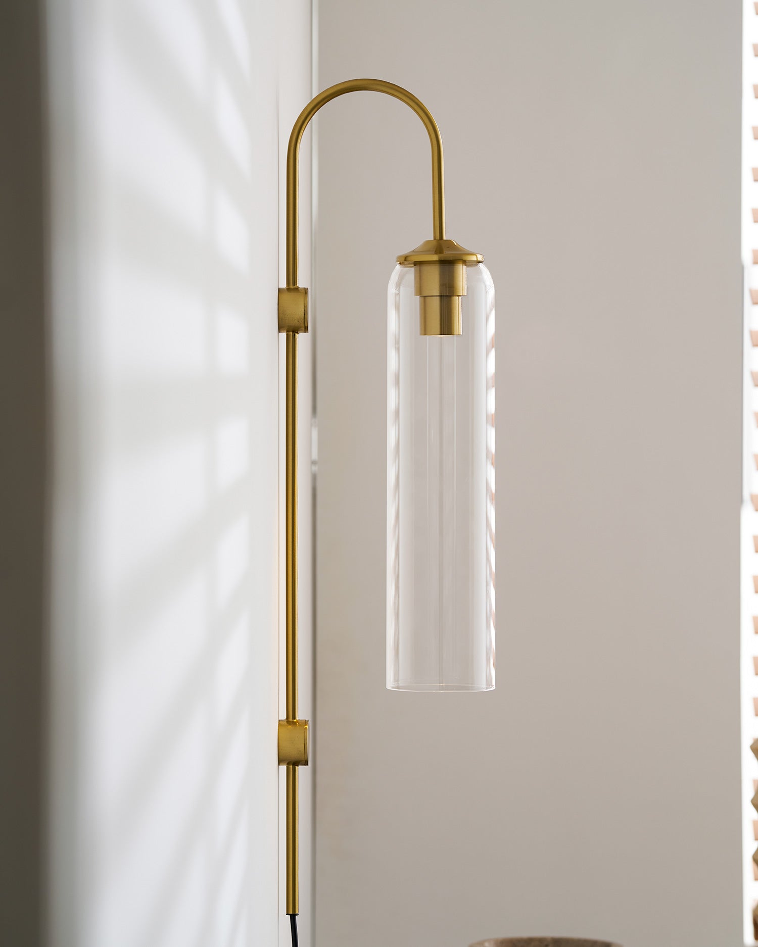 Modern Glass Plug-In Wall Lamp